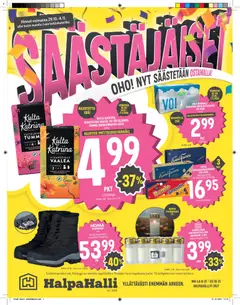 Halpa Halli-mainoslehti voimassa 29.10.2025 alkaen