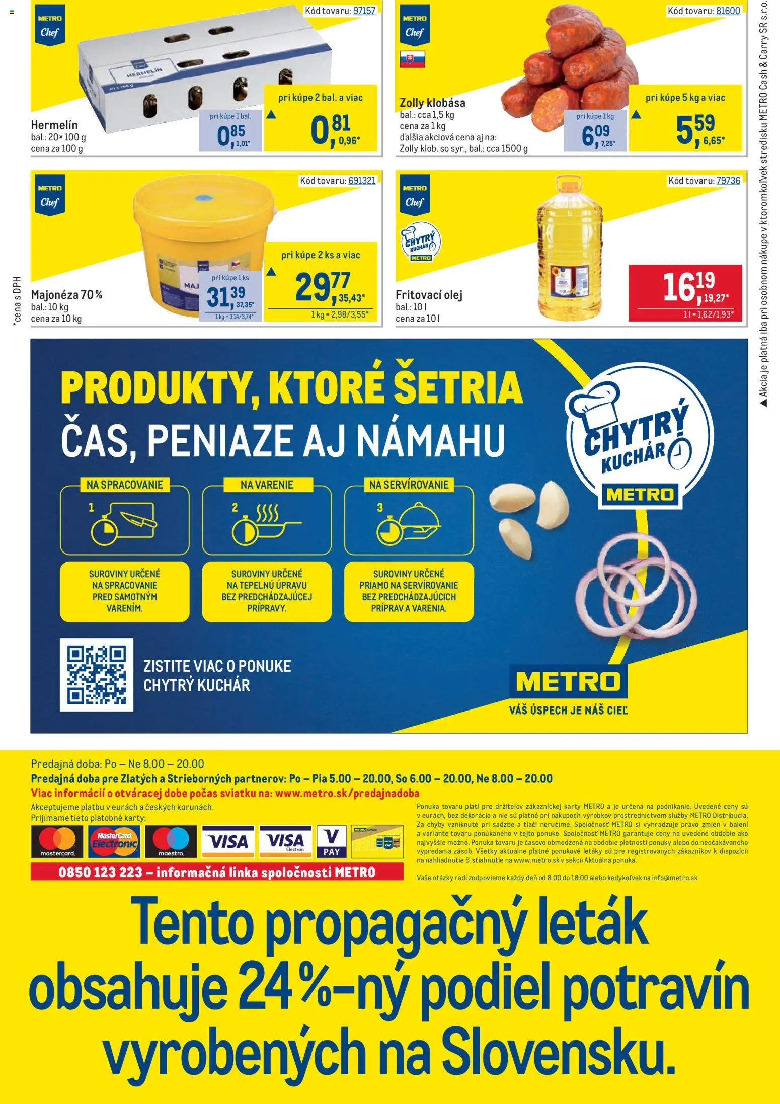 Nové Metro akcie – leták je platný od 05.11.2025 | Strana: 32 | Produkty: Syr, Olej, Klobása