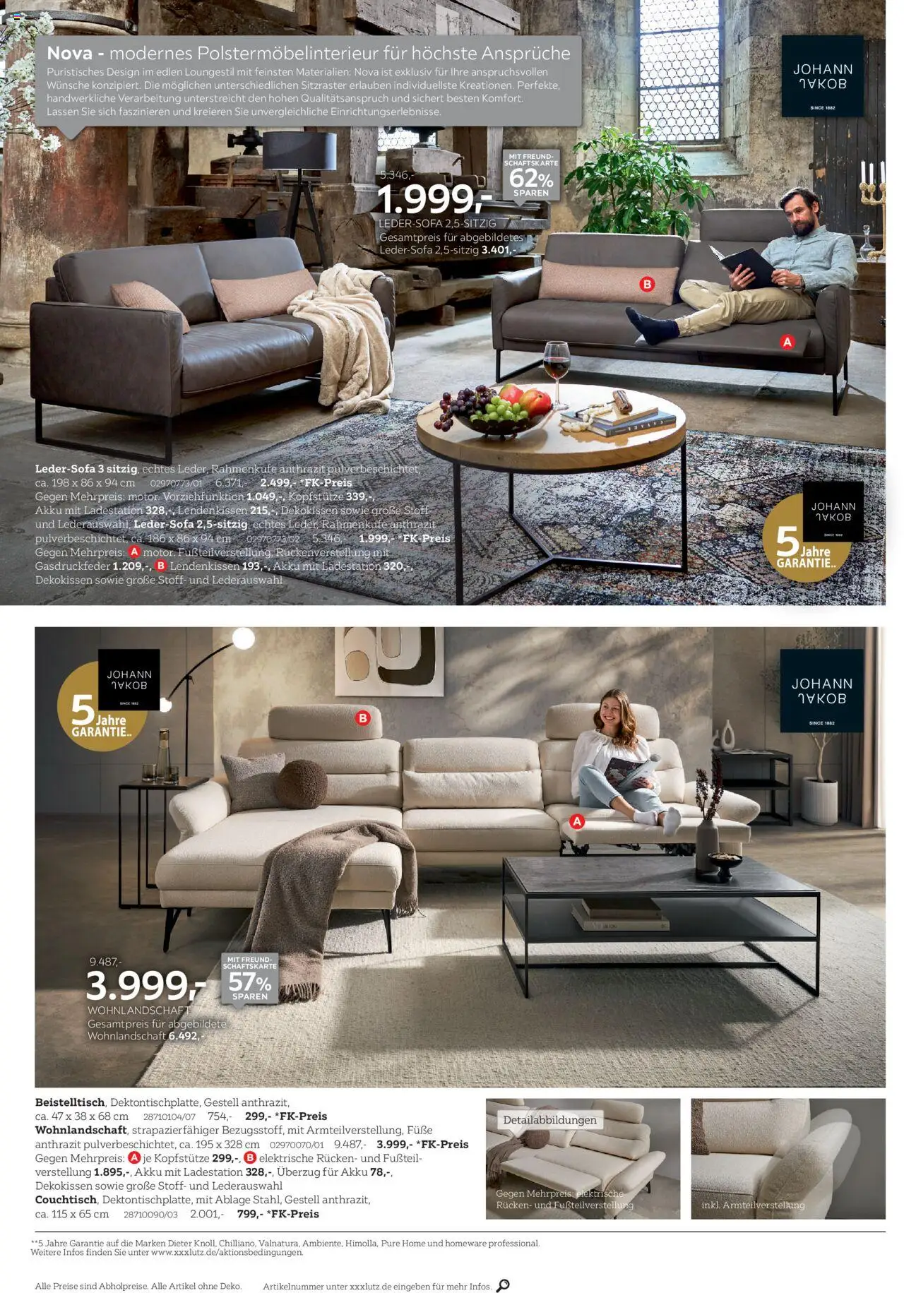 XXXL Lutz Last-Minute-Preis – gültig ab 22.09.2025 | Seite: 2 | Produkte: Wohnlandschaft, Ledersofa