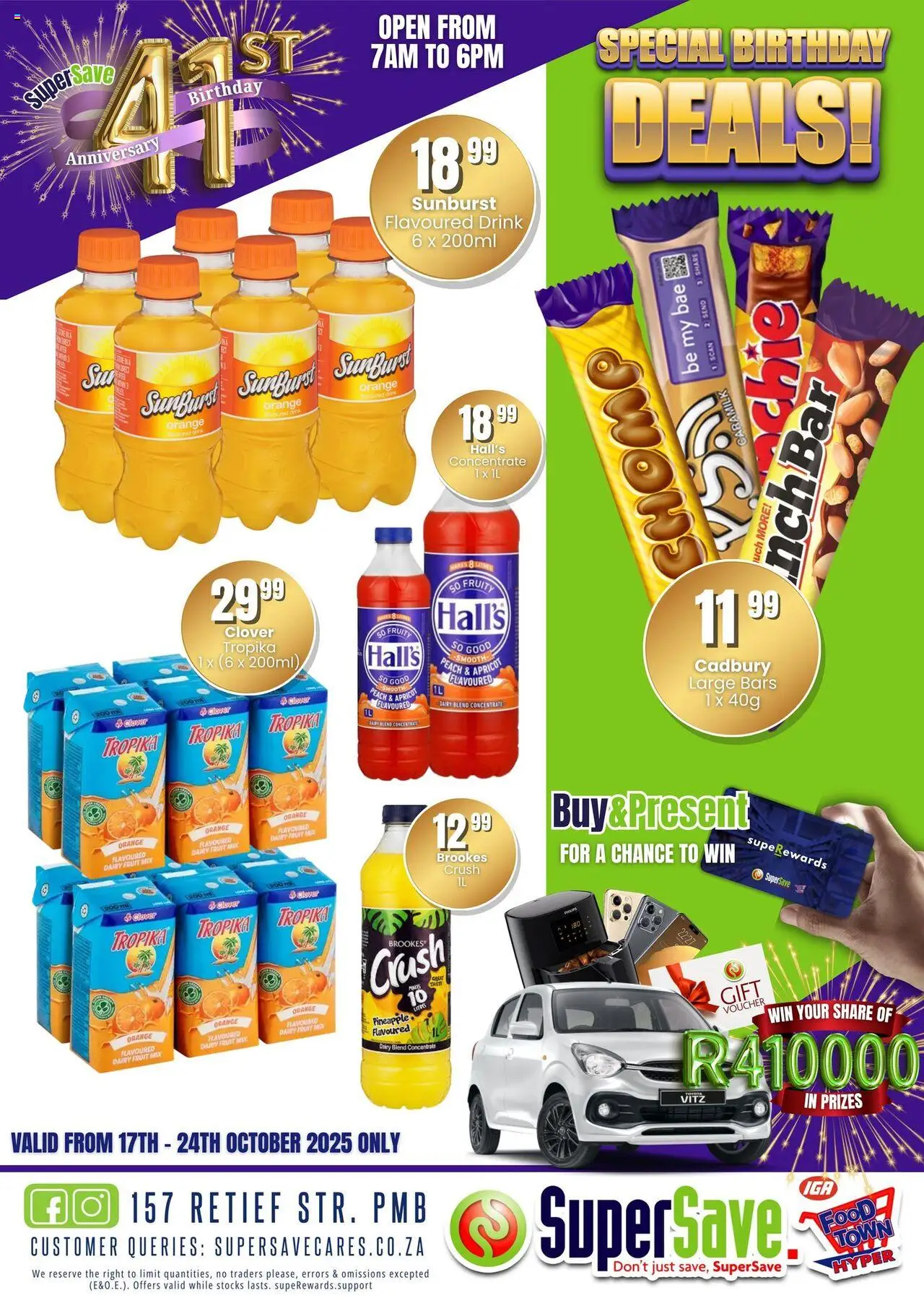 New Super Save catalogue – valid from 17.10.2025 | Page: 59 | Products: Milk, Pineapple, Fruit, Peach
