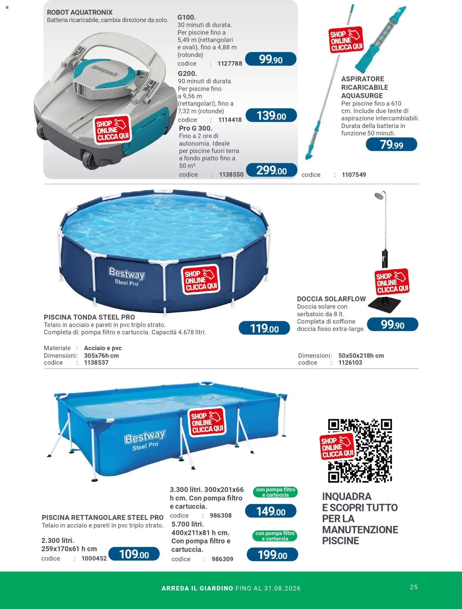 Volantino CFadda del 08.04.2026 | Pagina: 25 | Prodotti: Doccia solare, Batteria, Doccia, Terra