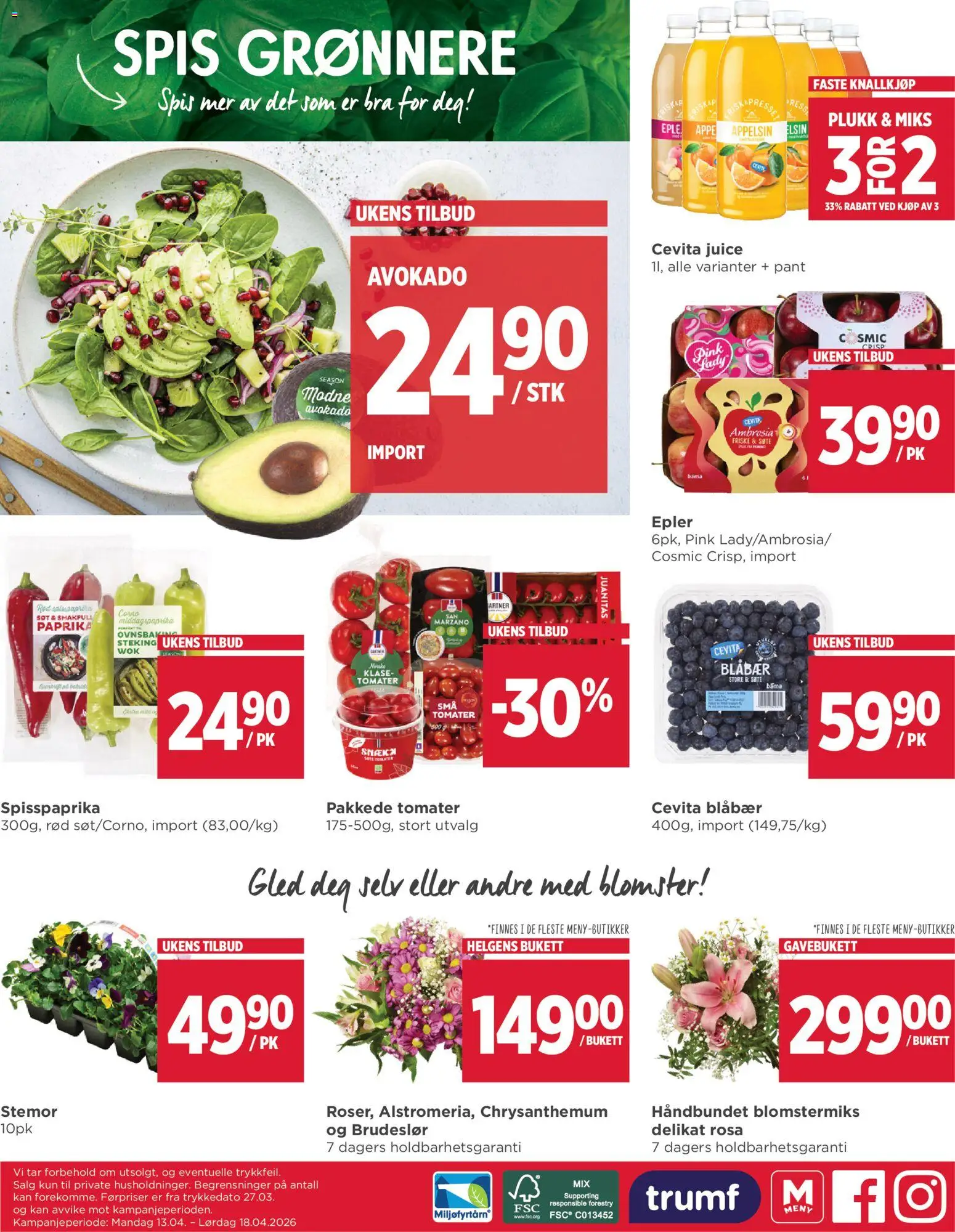 {H1} | Side: 6 | Produkter: Epler, Blåbær, Paprika, Cremă pentru față