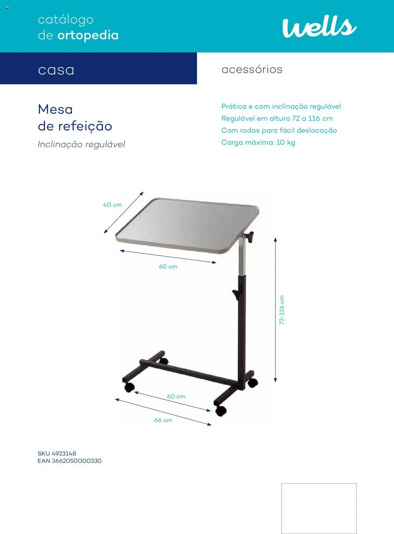 Well’s Catálogo de Ortopedia │ válido de 12.02.2024 | Página: 99 | Produtos: Mesa