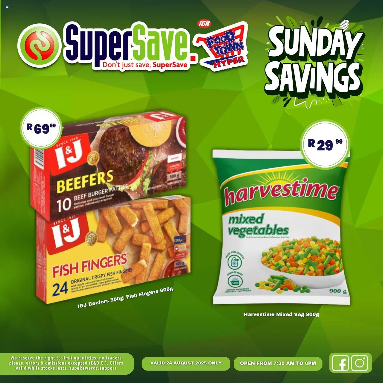 Super Save Sunday Deals │ valid from 24.08.2025 | Page: 13 | Products: Fish, Beef, Vegetables