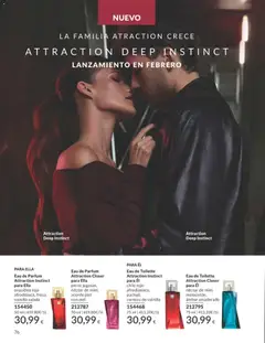 Vista previa Eau de Toilette Attraction Instinct para Él, chile rojo afrodisiaco, pachuli, corteza de vainilla válido desde el 01.01.2026 | Página: 76