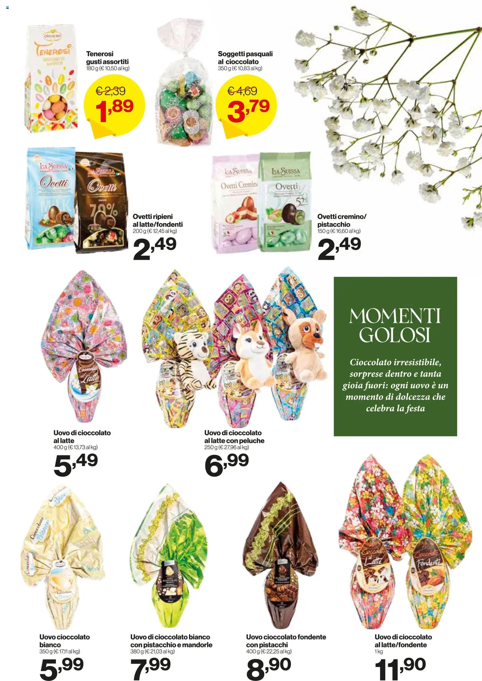 Volantino IN's del 25.03.2026 | Pagina: 3 | Prodotti: Cioccolato, Latte, Mandorle, Pistacchi