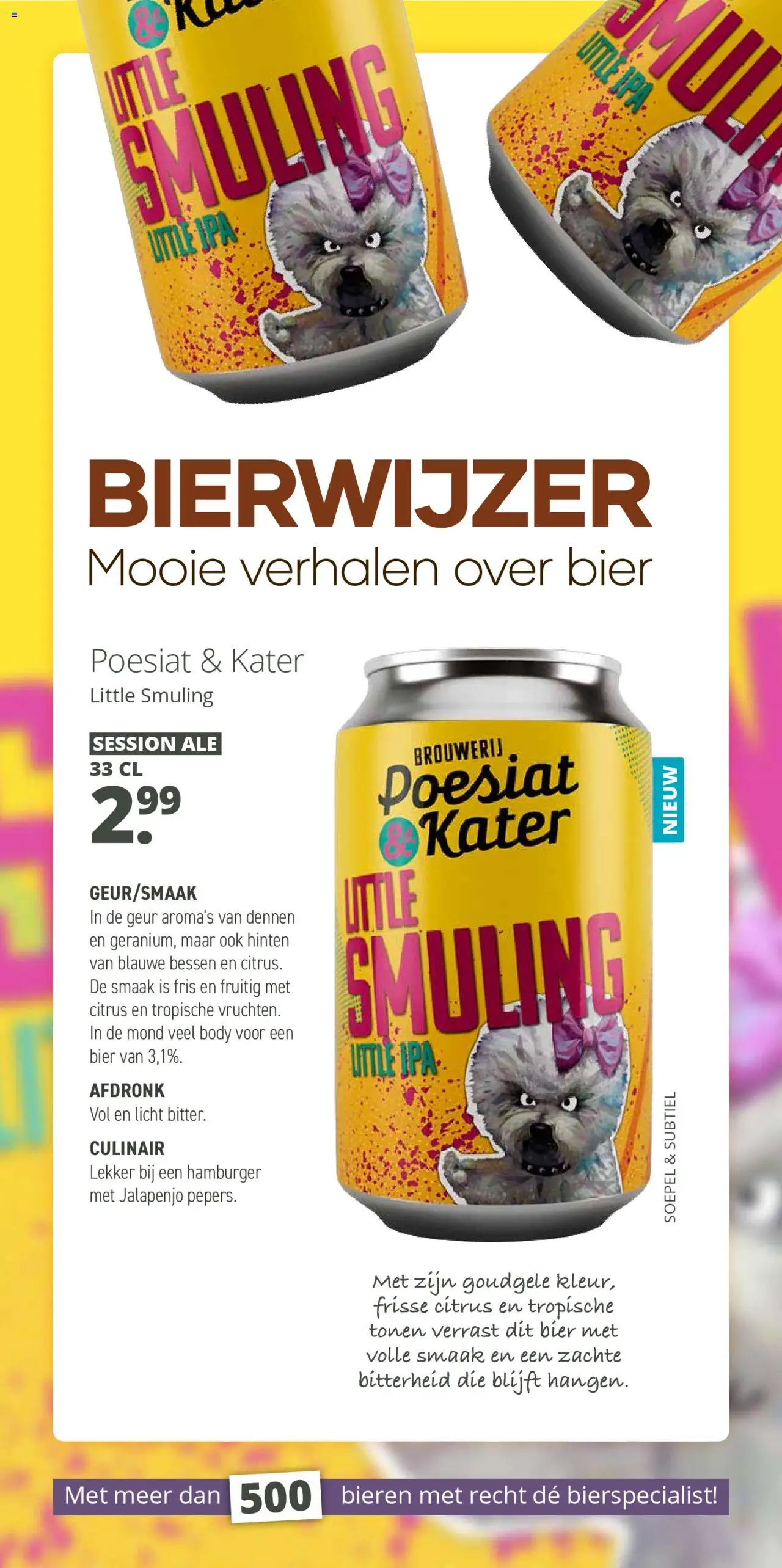 {H1} | Pagina: 15 | Producten: Bier, Hamburger, Geur