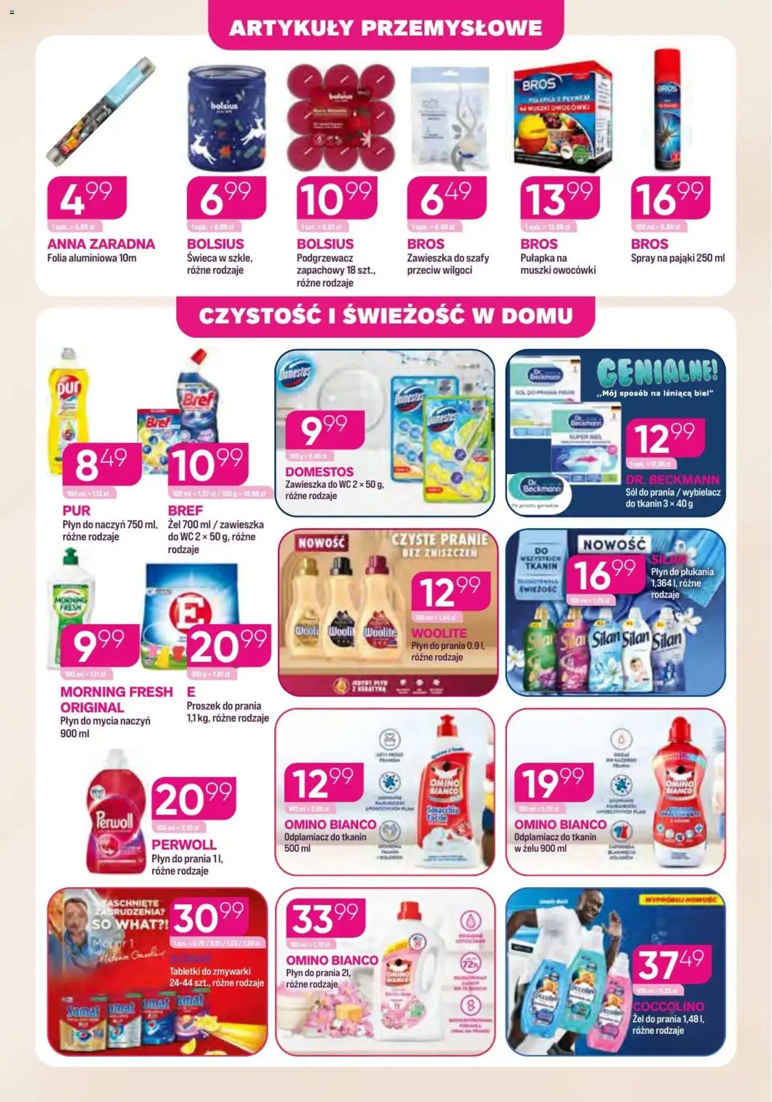 Koliber Gazetka od 10.11.2025 | Strona: 8 | Produkty: Domestos, Proszek do prania, Odplamiacz, Sól