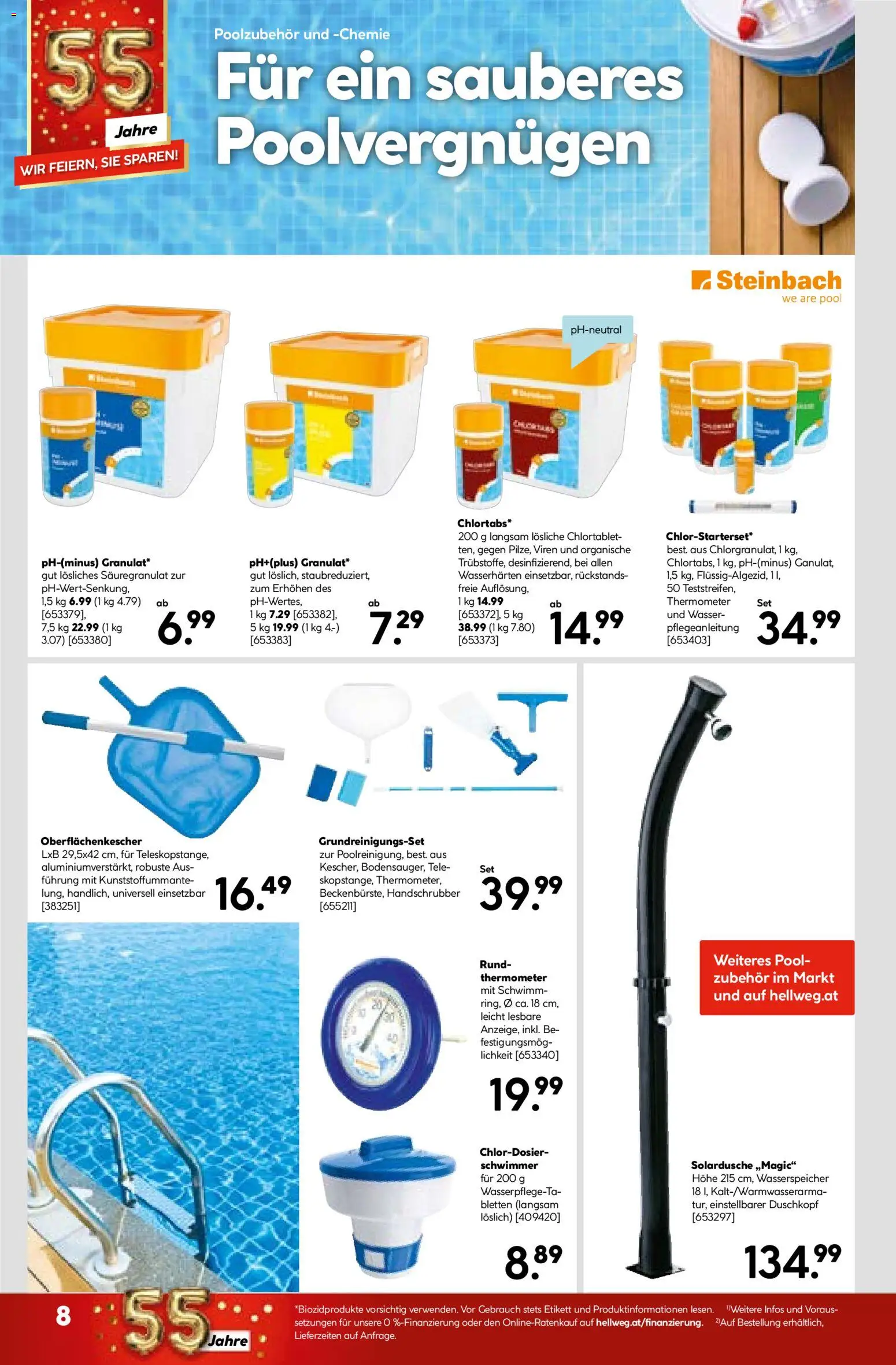 HELLWEG Flugblatt gültig ab 09.04.2026 | Seite: 8 | Produkte: Wasser, Thermometer
