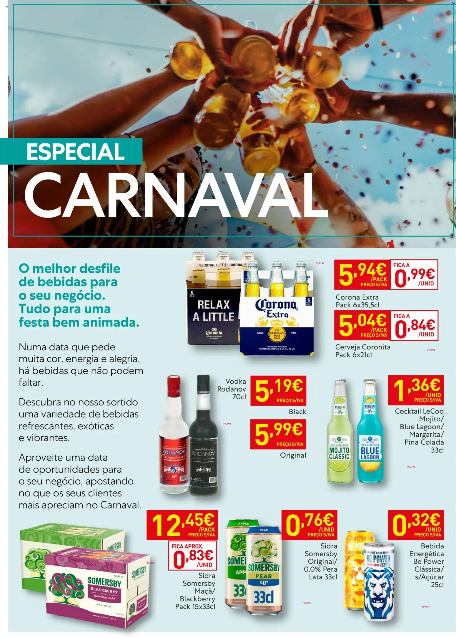 Recheio - Horeca Bons Negócios │ válido de 10.02.2026 | Página: 18 | Produtos: Pó, Cerveja, Somersby, Bebida