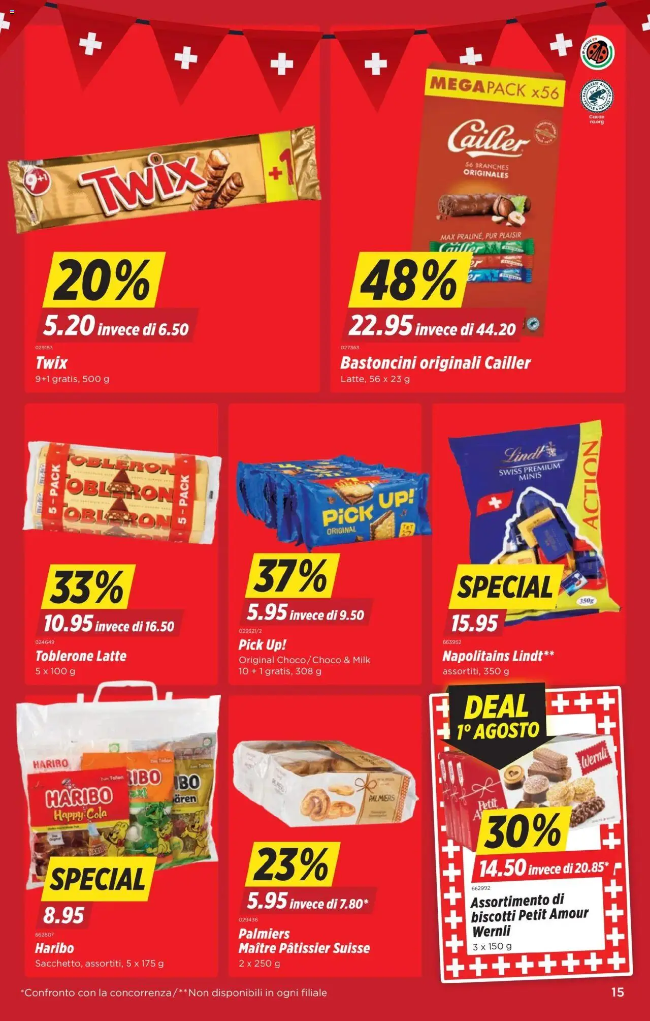 Denner Aktionen IT ab 29.07.2025 | Seite: 15 | Produkte: Twix