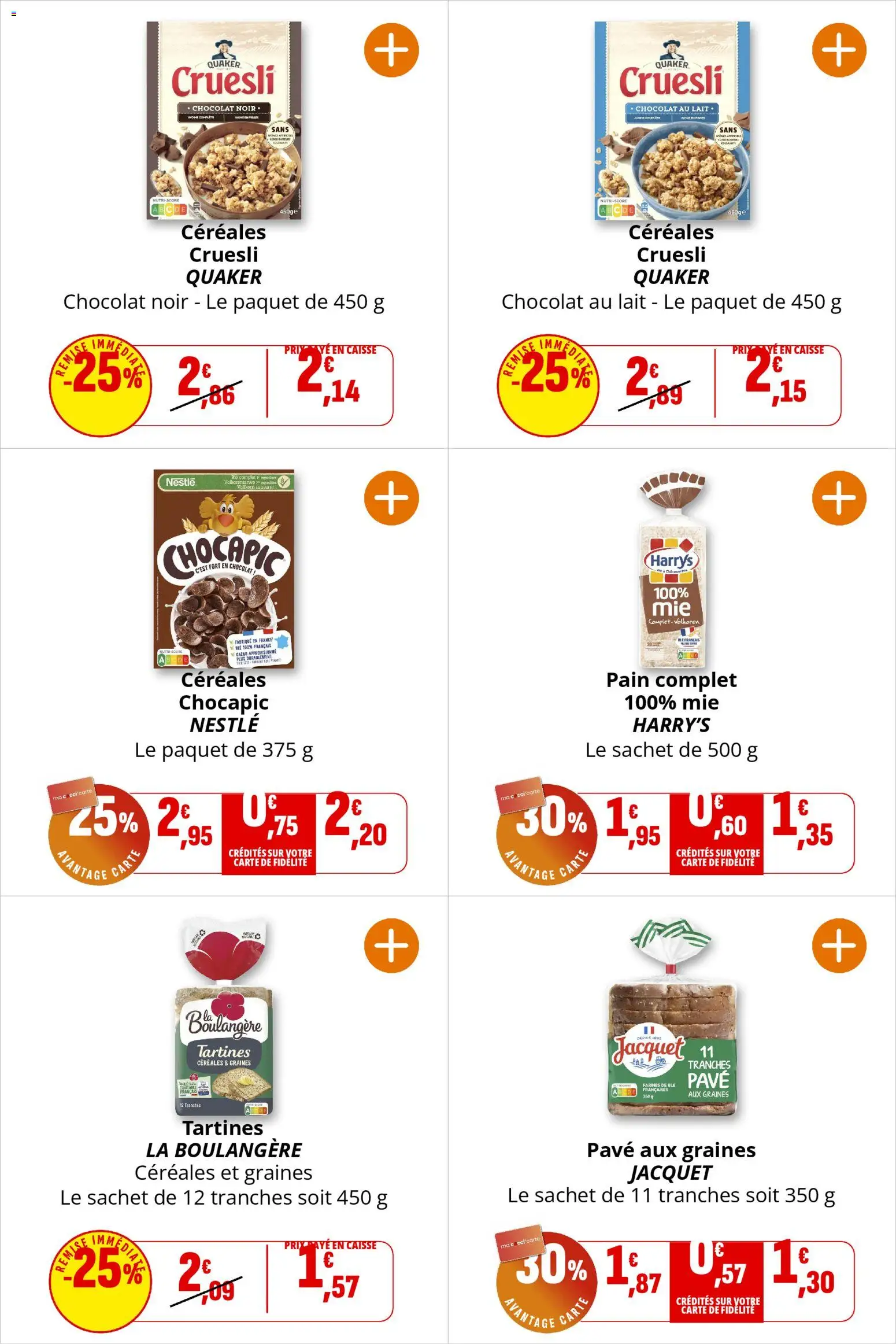 {H1} | Page: 25 | Produits: Chocapic, Lait, Chocolat, Céréales