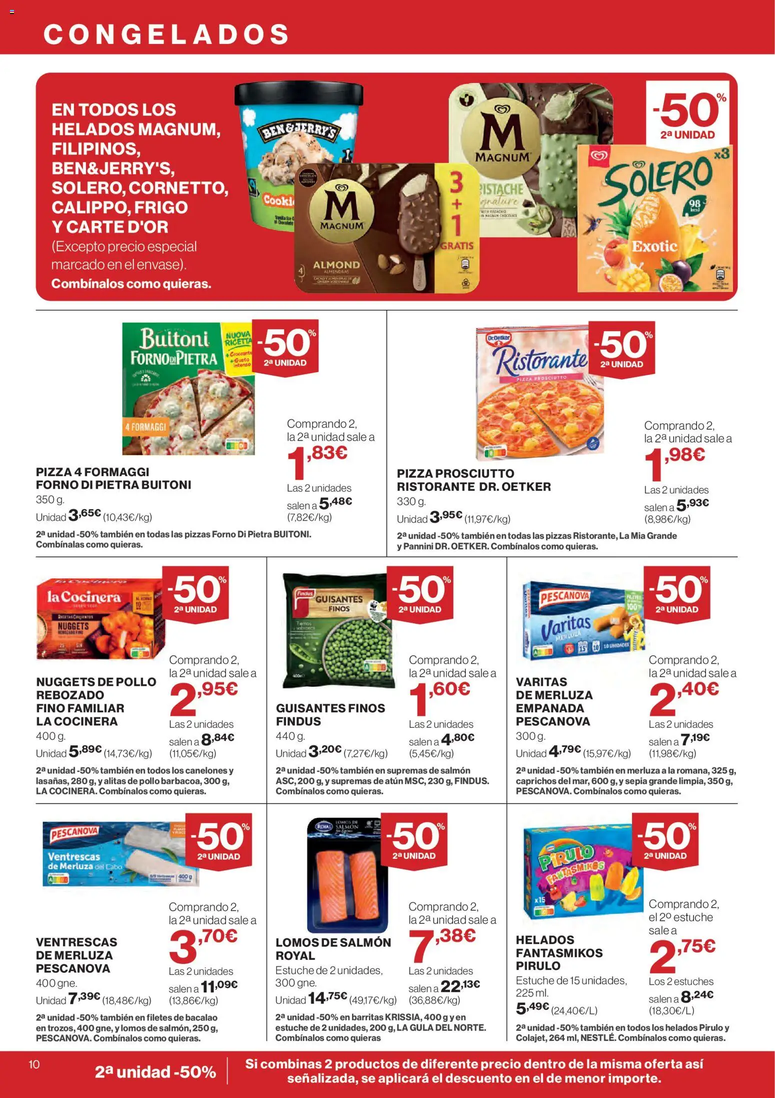 Supercor Canarias │ válido desde el 09.04.2026 | Página: 10 | Productos: Chocolate, Pizza, Canelones, Nuggets