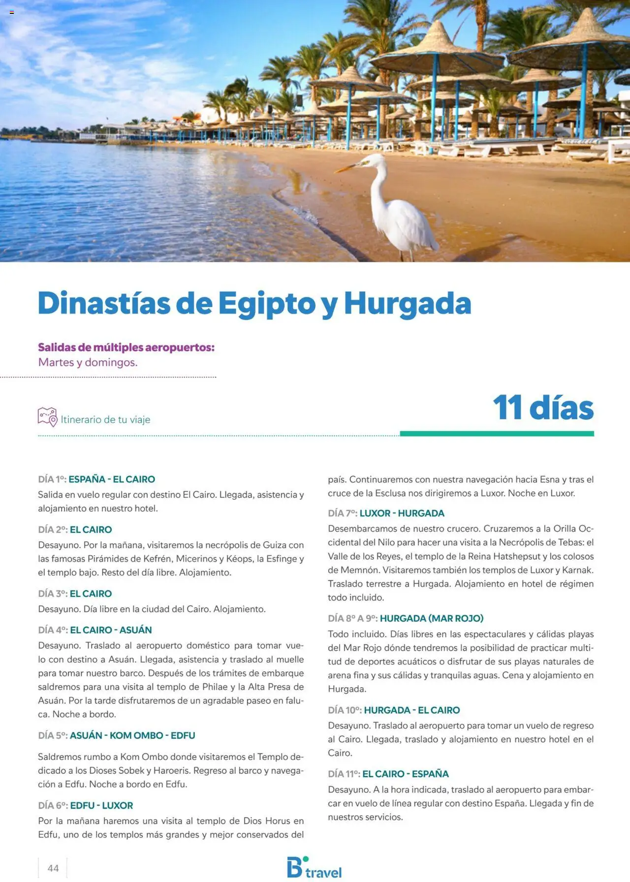 B the travel brand Egipto │ válido desde el 15.04.2024 | Página: 44 | Productos: Navegación