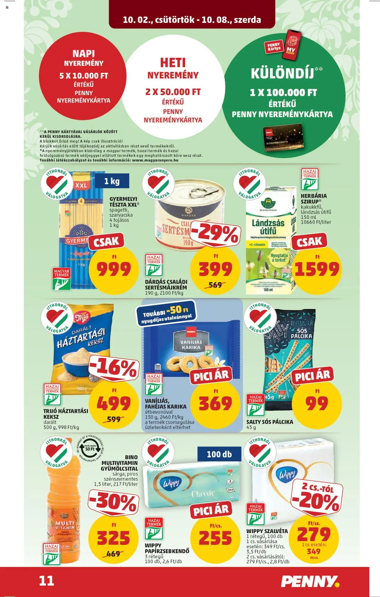 PENNY akciós ujság - amely érvényes a következő dátumtól: 02.10.2025 | Oldal: 15 | Termékek: Háztartási keksz, Sós pálcika, Tészta, Multivitamin