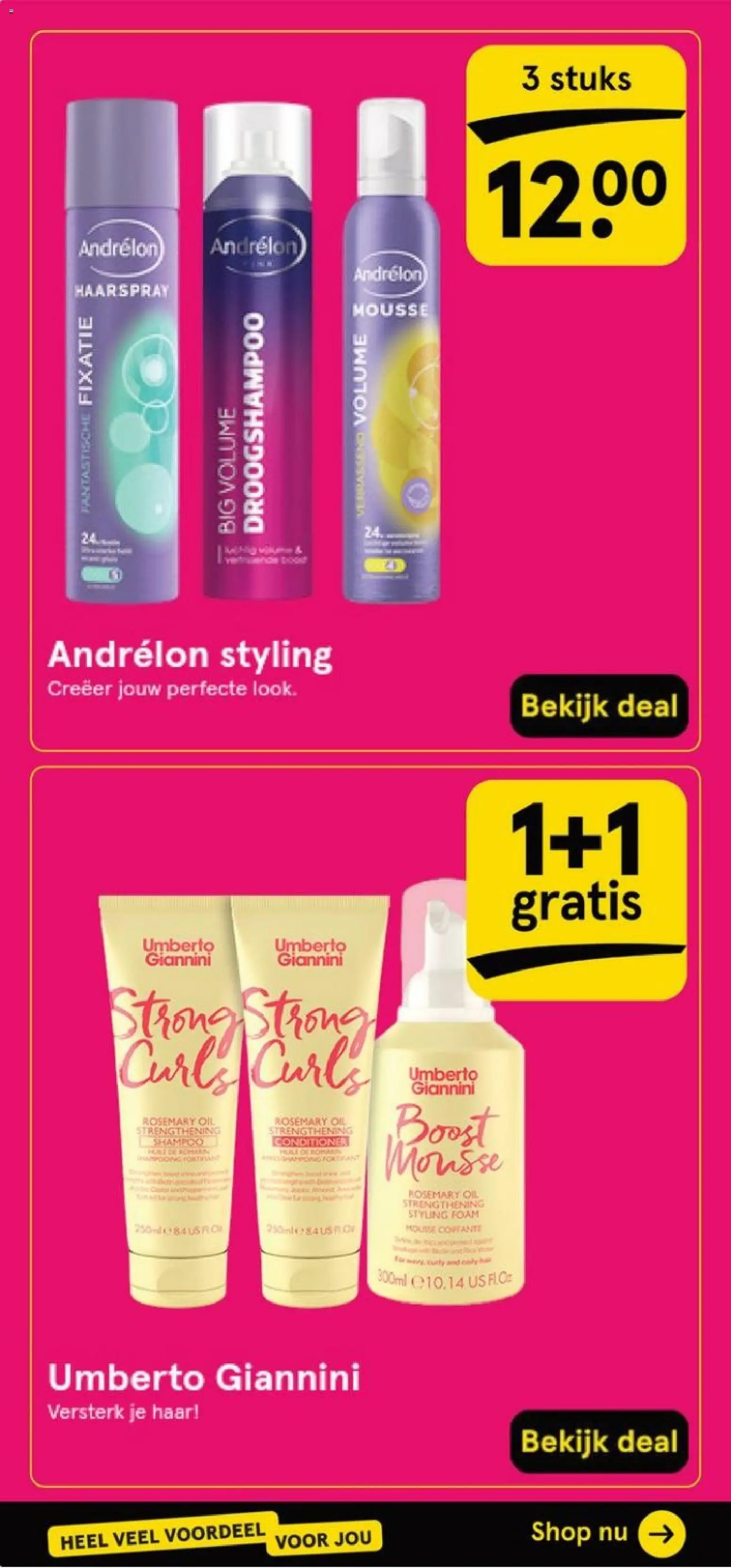 {H1} | Pagina: 50 | Producten: Droogshampoo, Boost, Haarspray