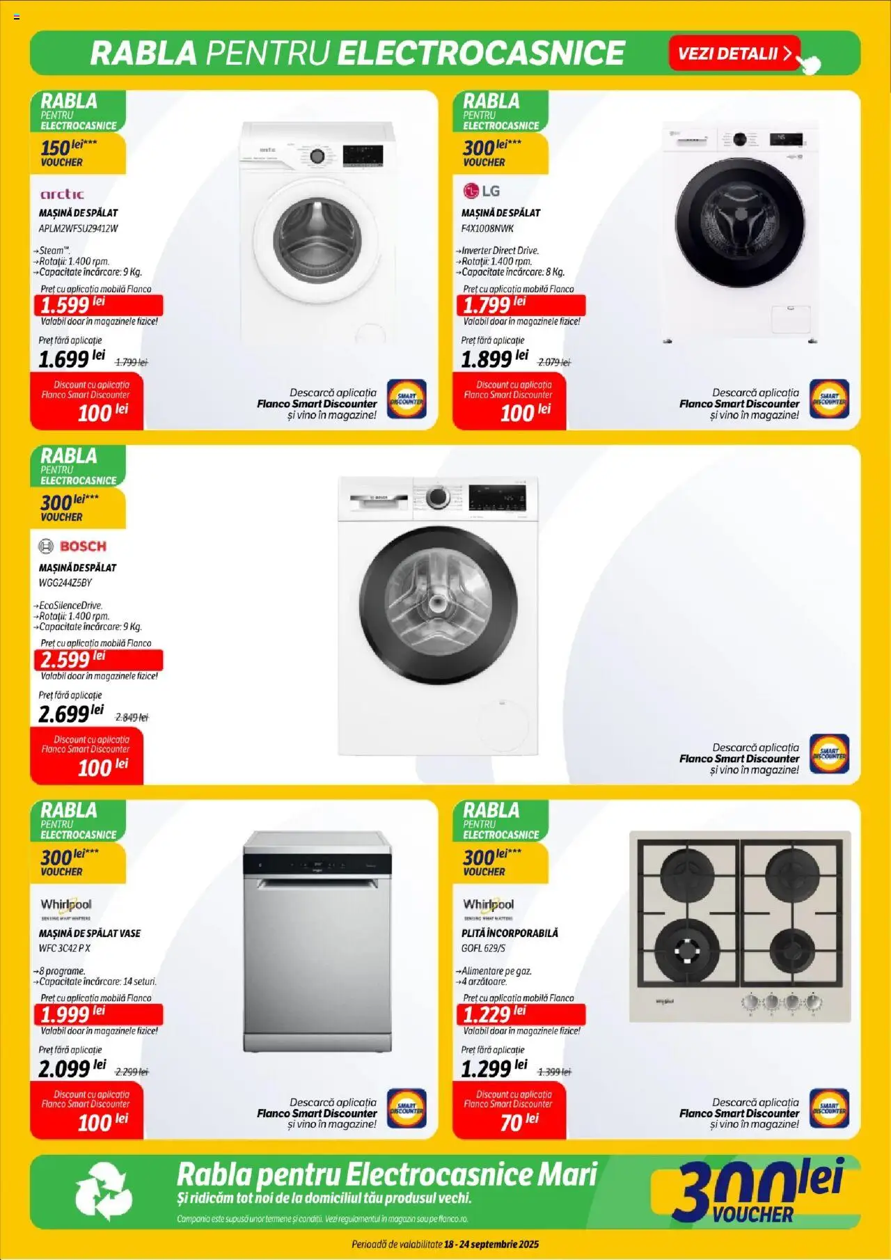 Noul catalog Flanco – valabil de la 18.09.2025 | Pagină: 15 | Produse: Mașină De Spălat, Mașină De Spălat Vase