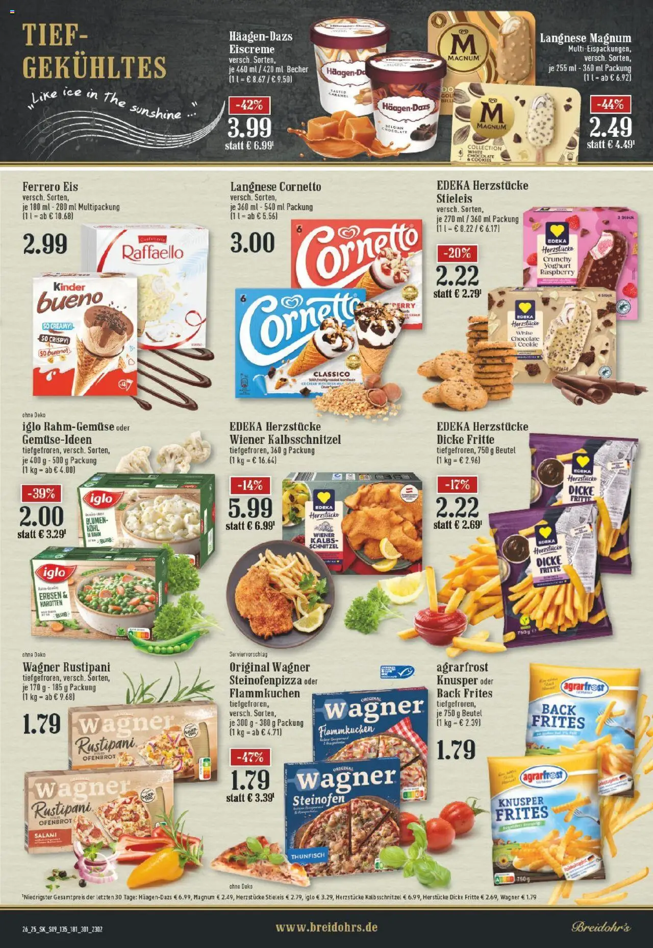 Edeka prospekt Hilden	 - gültig ab dem 22.06.2025 | Seite: 9 | Produkte: Raffaello, Eiscreme, Salami, Pizza