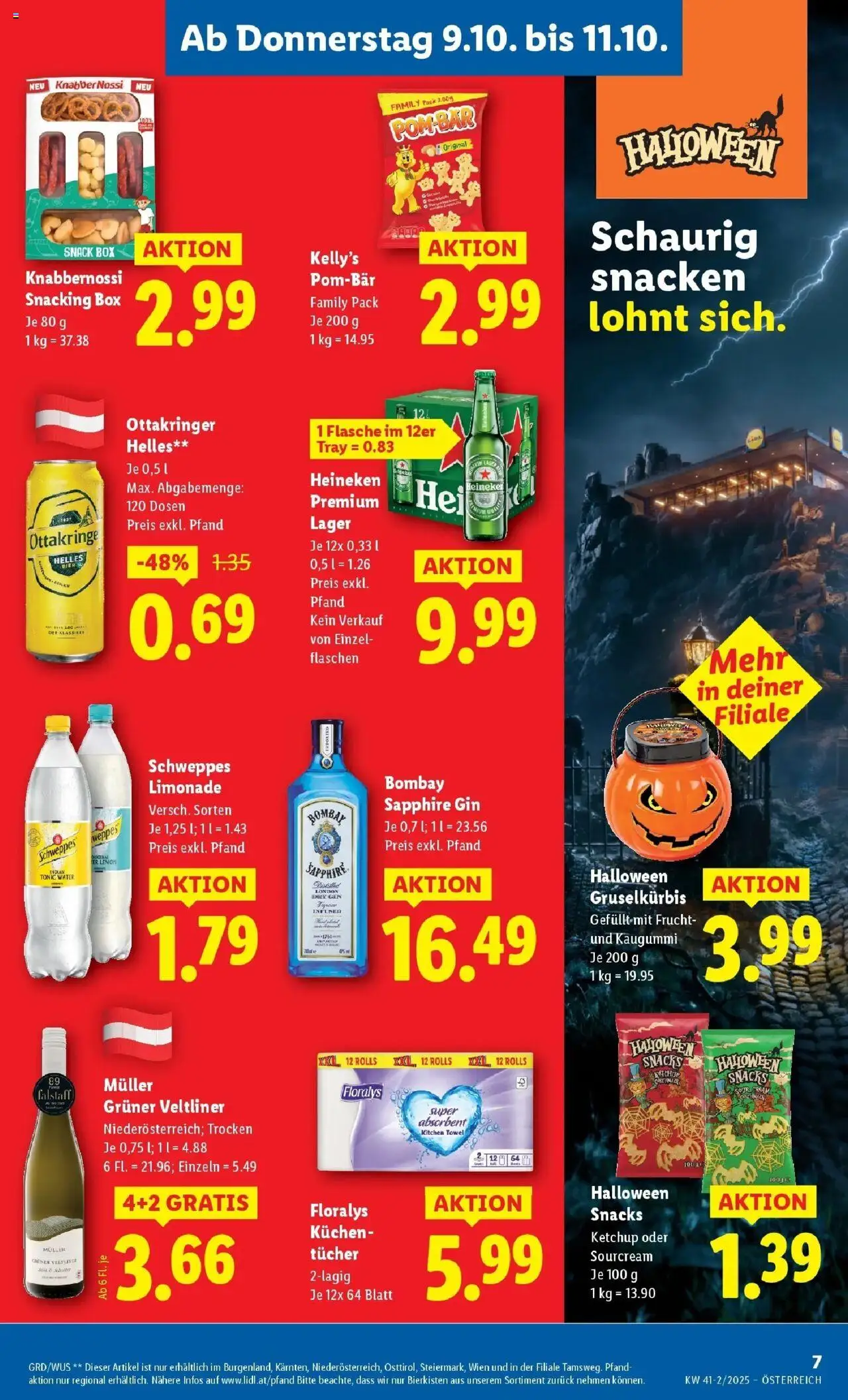 Lidl - Fohnsdorf, Neunkirchen, Graz gültig ab 09.10.2025 | Seite: 11 | Produkte: Gin, Ketchup, Box