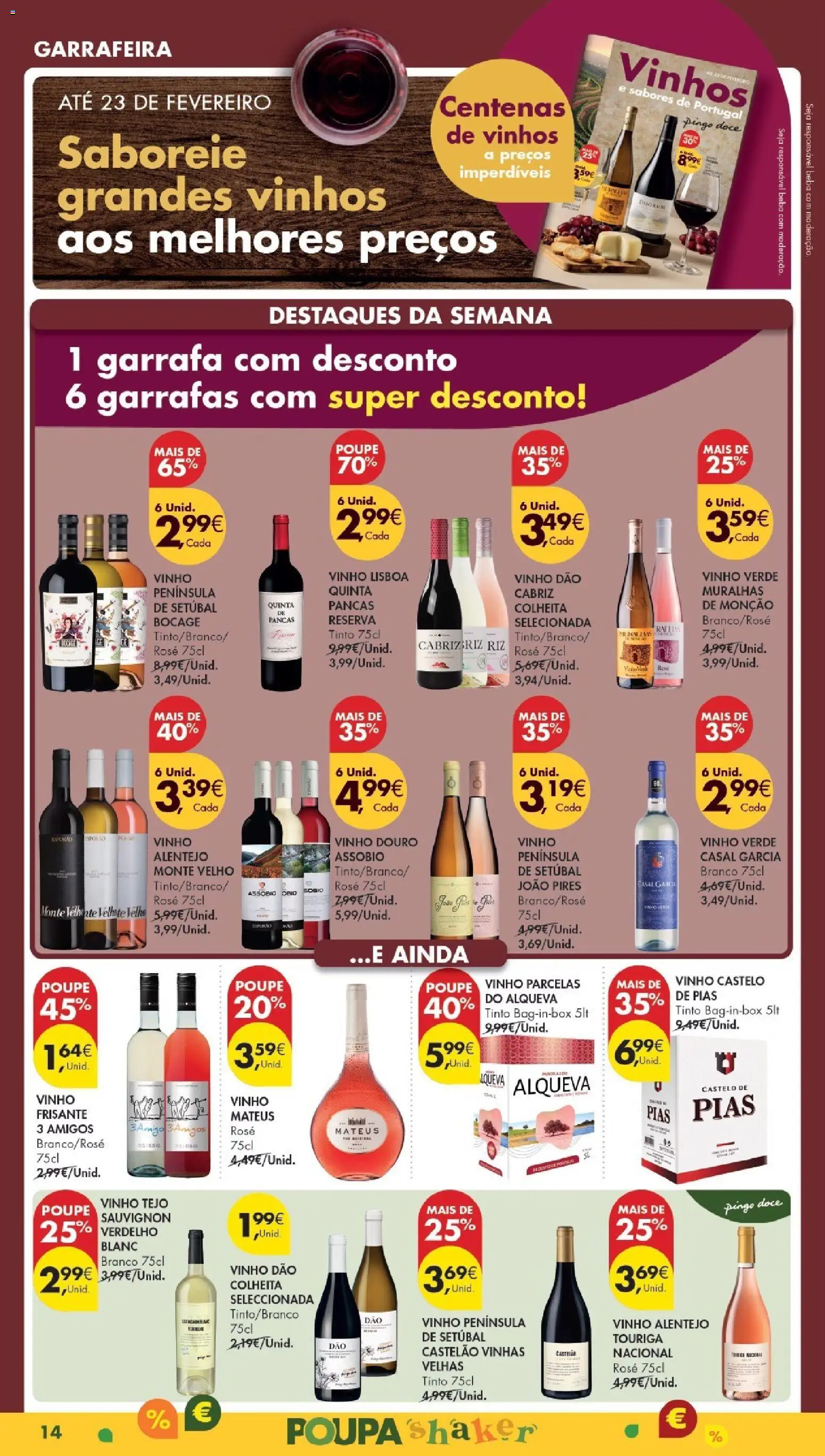 Pingo Doce Poupe Esta Semana Madeira │ válido de 13.01.2026 | Página: 14 | Produtos: Vinho