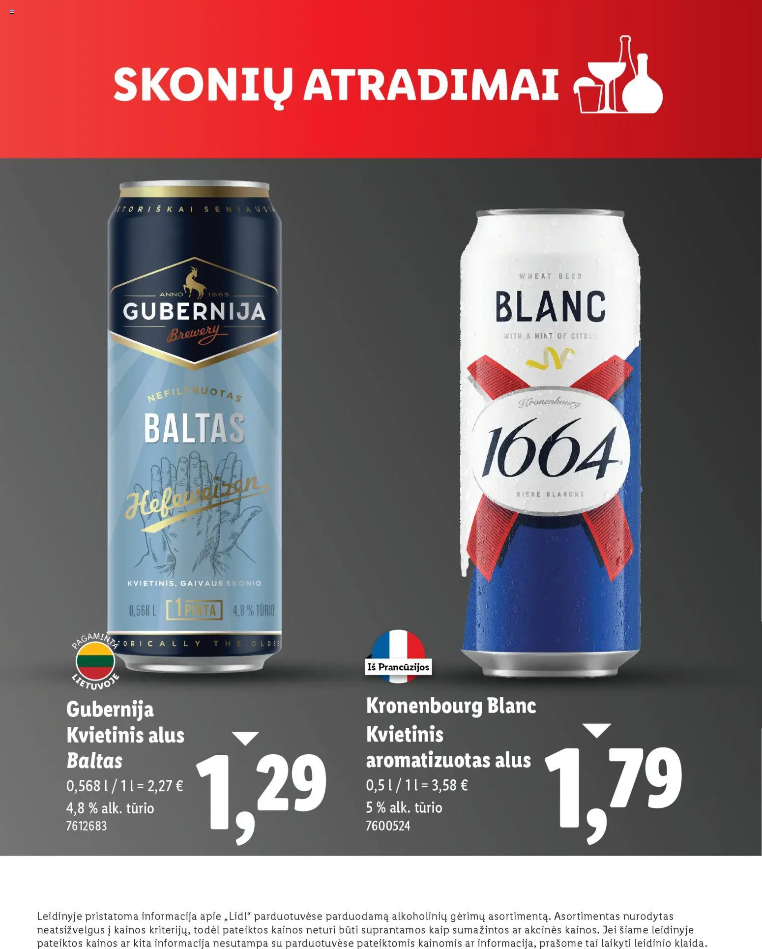 LIDL akcijos nuo 01.12.2025 | Puslapis: 9 | Prekių: Alus