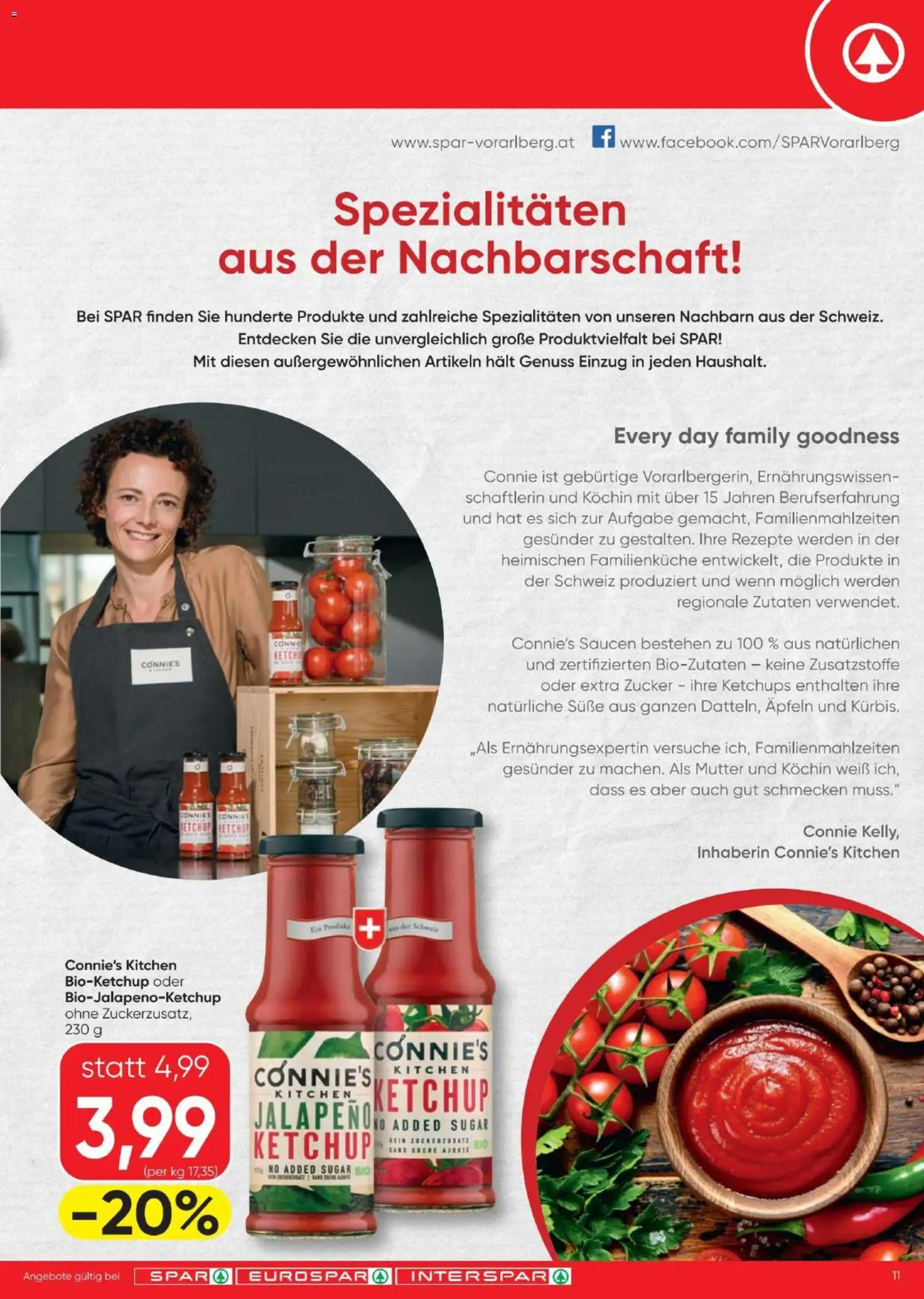 Spar - Flugblatt gültig ab 09.04.2026 | Seite: 11 | Produkte: Ketchup, Zucker