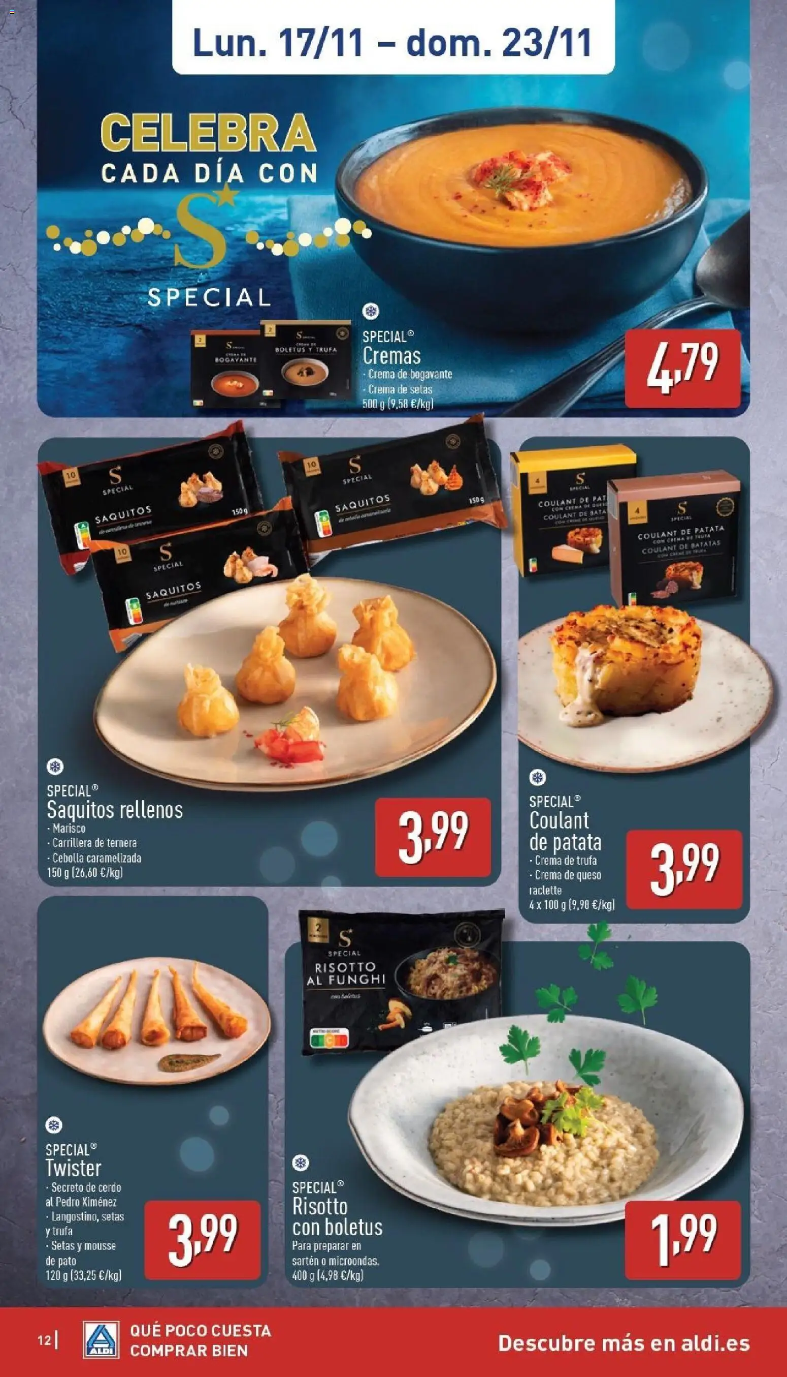 Aldi folleto Baleares │ válido desde el 17.11.2025 | Página: 12 | Productos: Queso, Λάστιχο με πιεστικό, Pasta, Παγωμένο τσάι