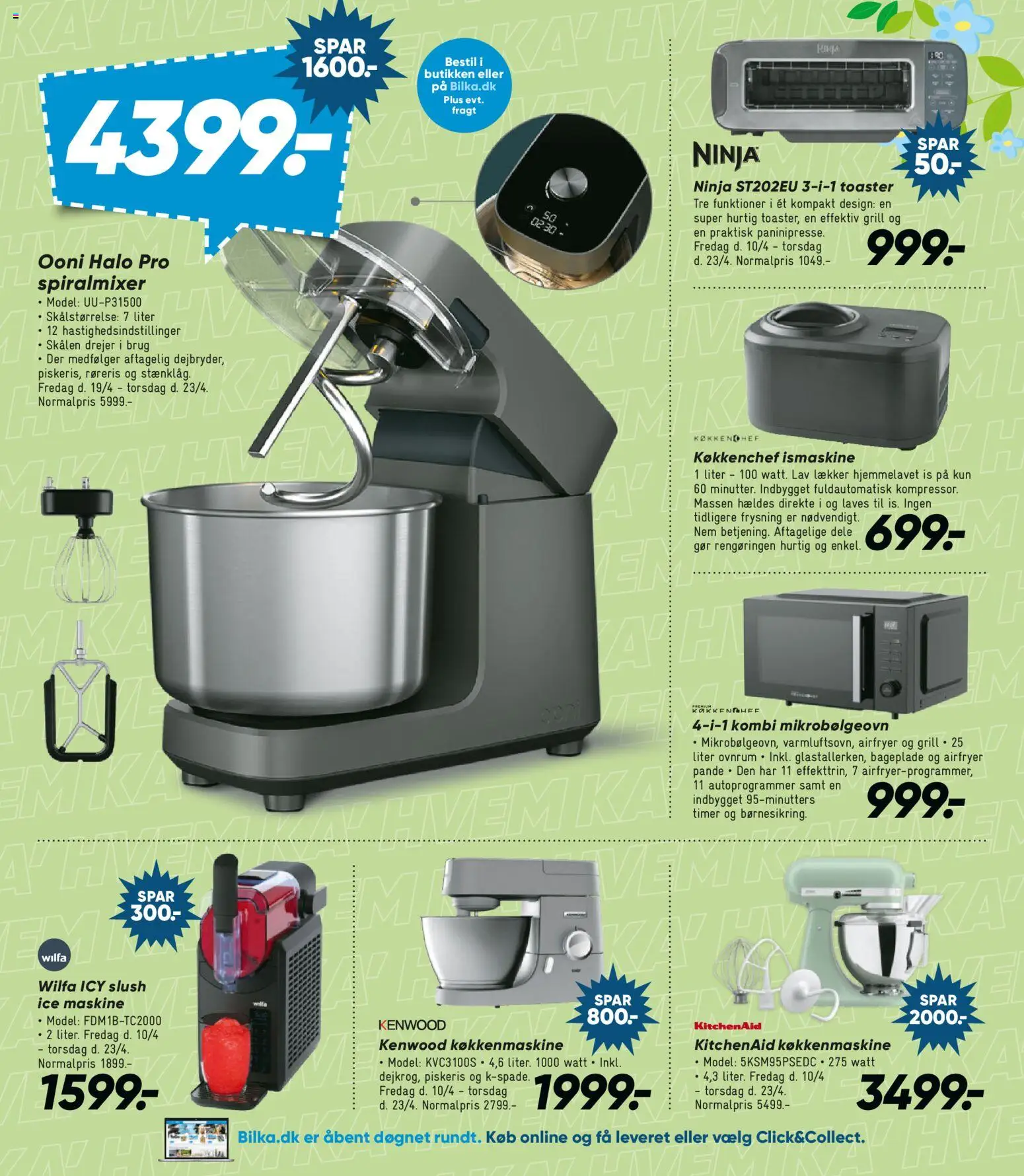 Bilka tilbudsavis – gyldig fra 10.04.2026 | Side: 24 | Produkter: Is, Mikrobølgeovn, Grill, Piskeris