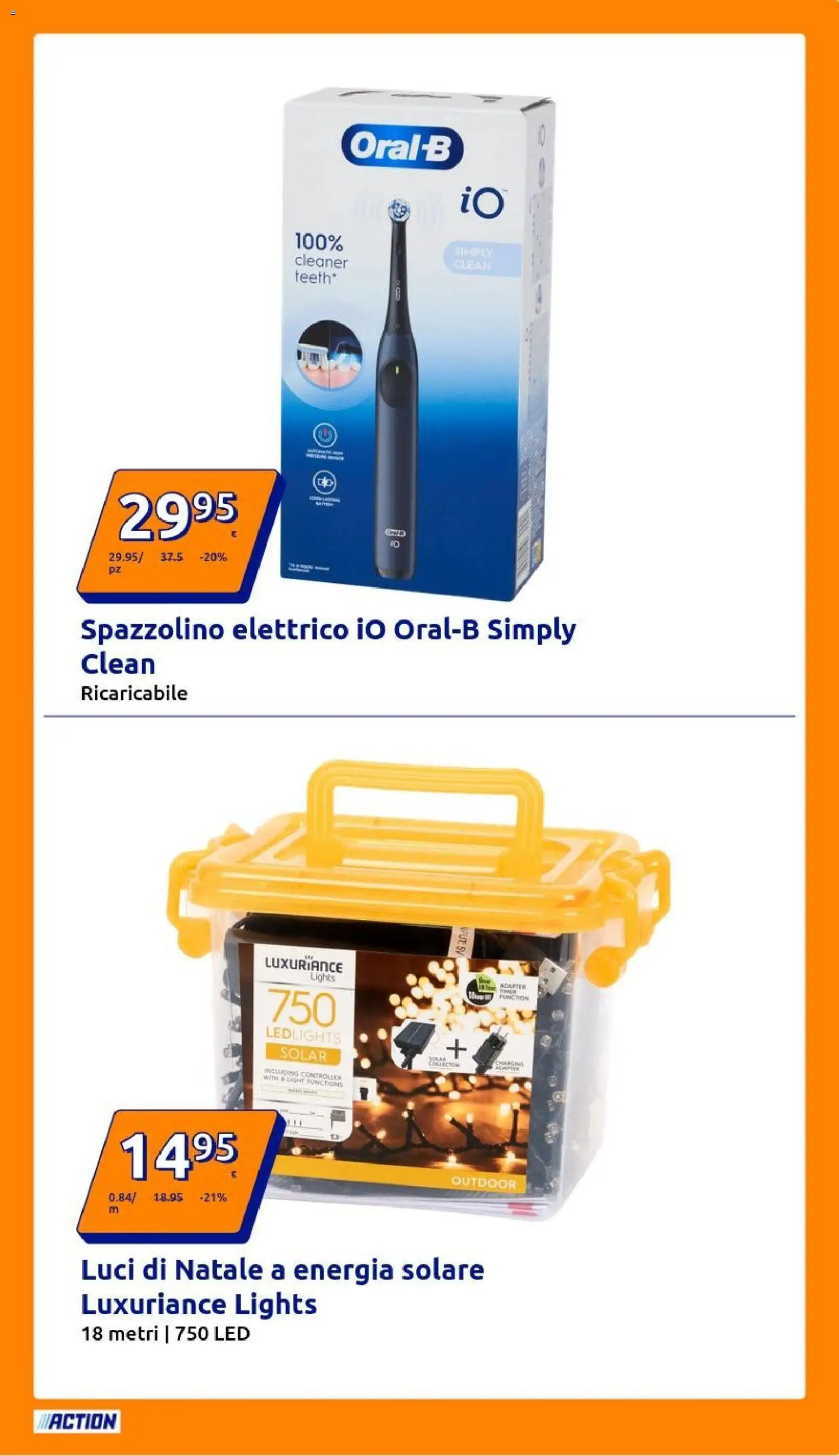 Volantino Action del 10.12.2025 | Pagina: 25 | Prodotti: Spazzolino, Spazzolino elettrico