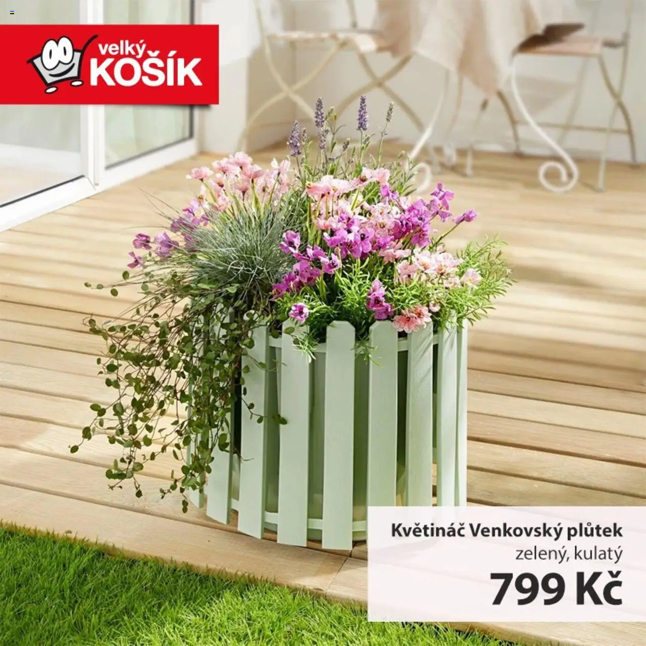 Velký Košík nabídka od 01.08.2025 | Strana: 4 | Produkty: Košík, Květináč