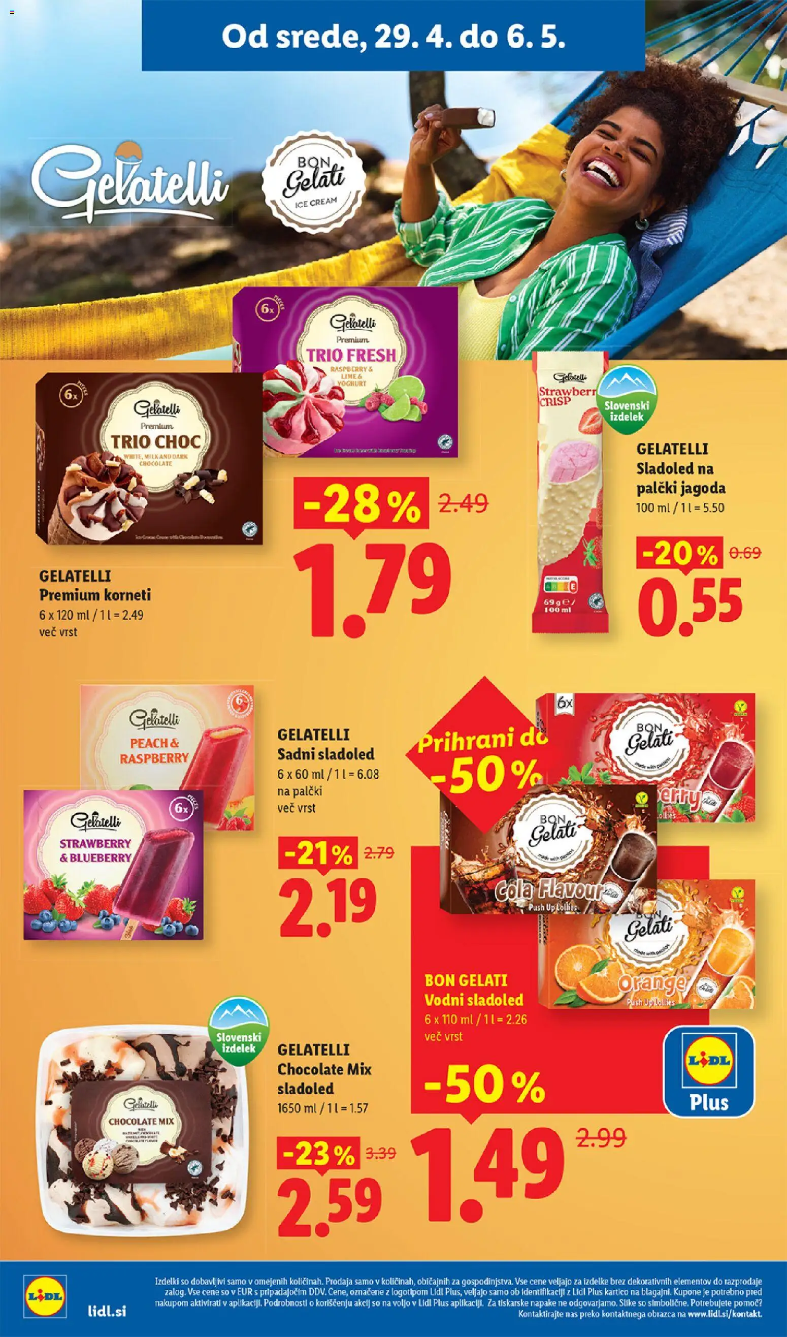 Novi Lidl katalog ponudbe – veljaven od 29.04.2026 | Stran: 22 | Izdelki: Sladoled