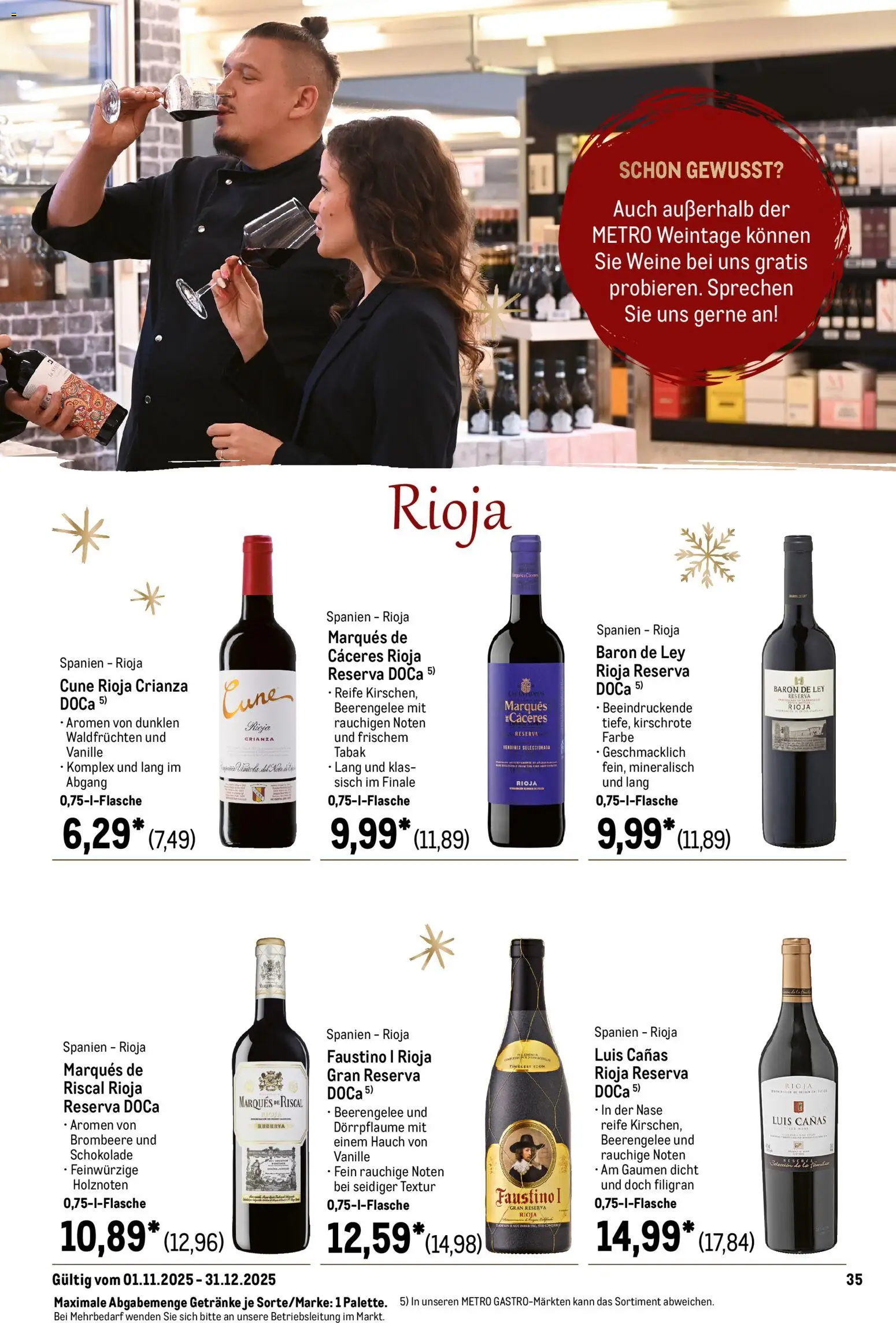 Metro Saisonkatalog Festliche Momente – gültig ab 01.11.2025 | Seite: 35 | Produkte: Schokolade, Kirschen
