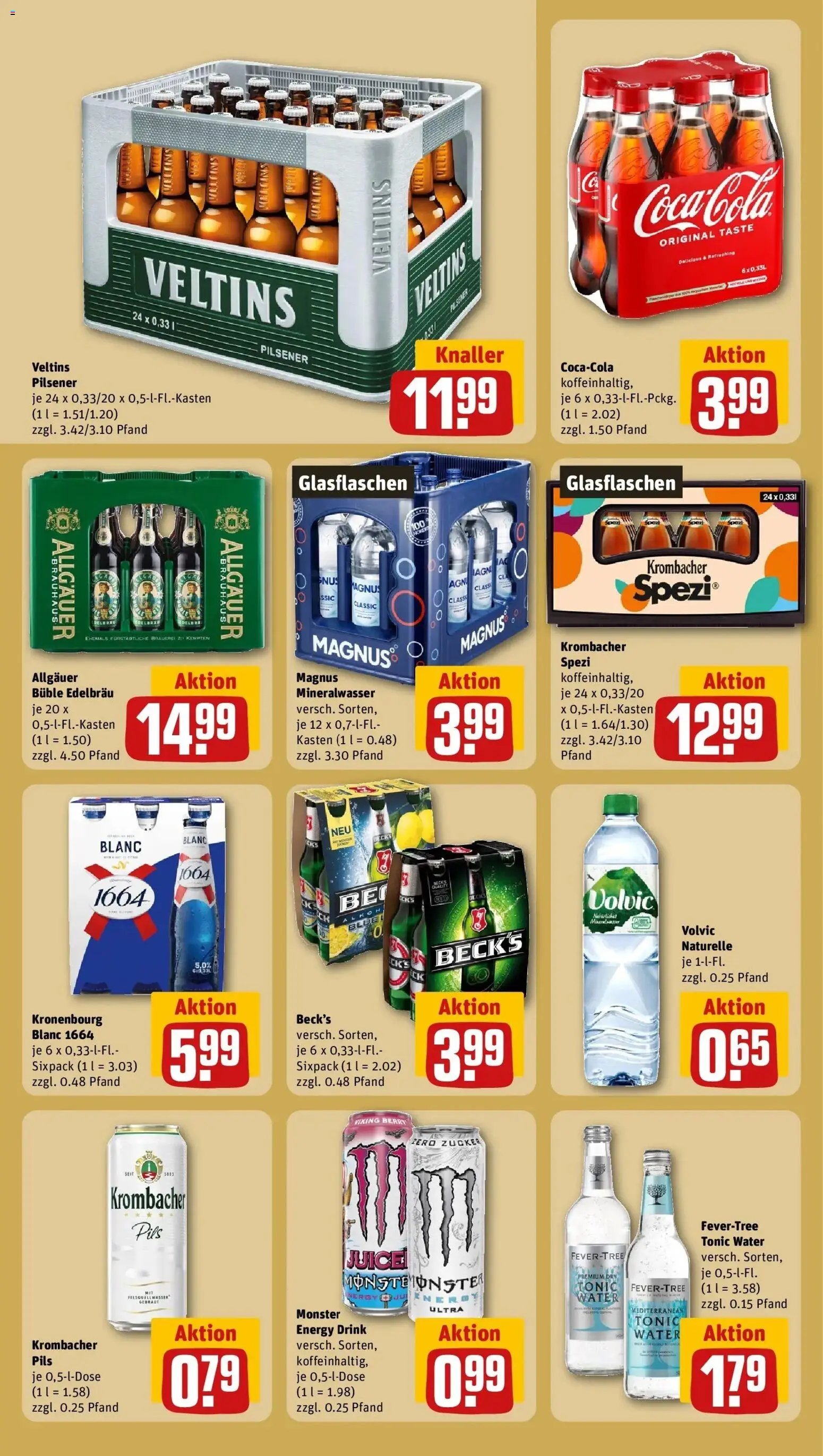 Rewe prospekt Ratekau	 – gültig ab 16.02.2026 | Seite: 22 | Produkte: Cola, Pils, Mineralwasser, Volvic