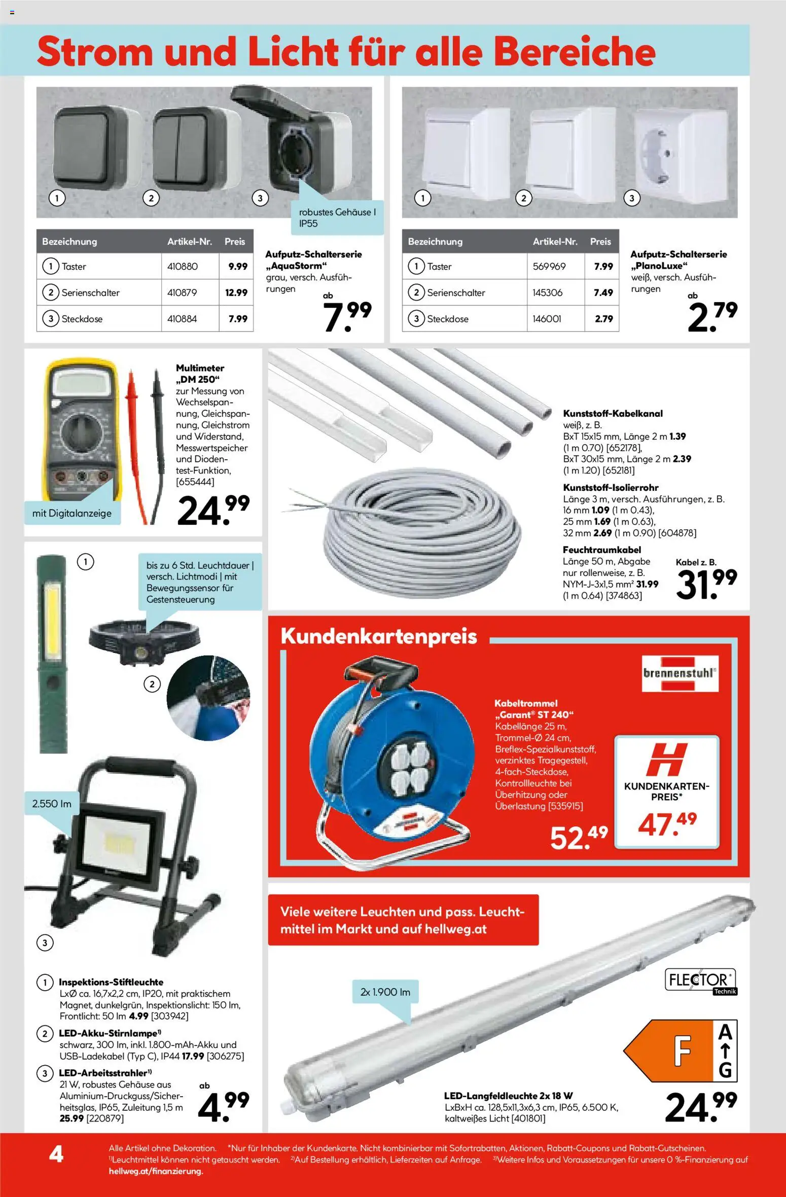 HELLWEG Flugblatt gültig ab 27.11.2025 | Seite: 4 | Produkte: Kabel, Steckdose