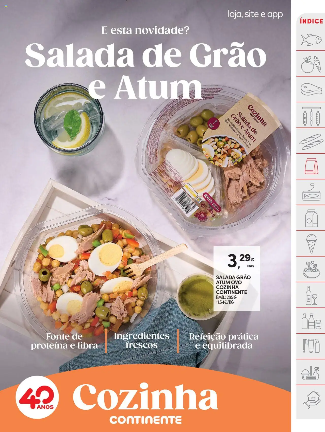 Continente folheto │ válido de 16.09.2025 | Página: 21 | Produtos: Vinagre, Atum, Azeitonas, Salada
