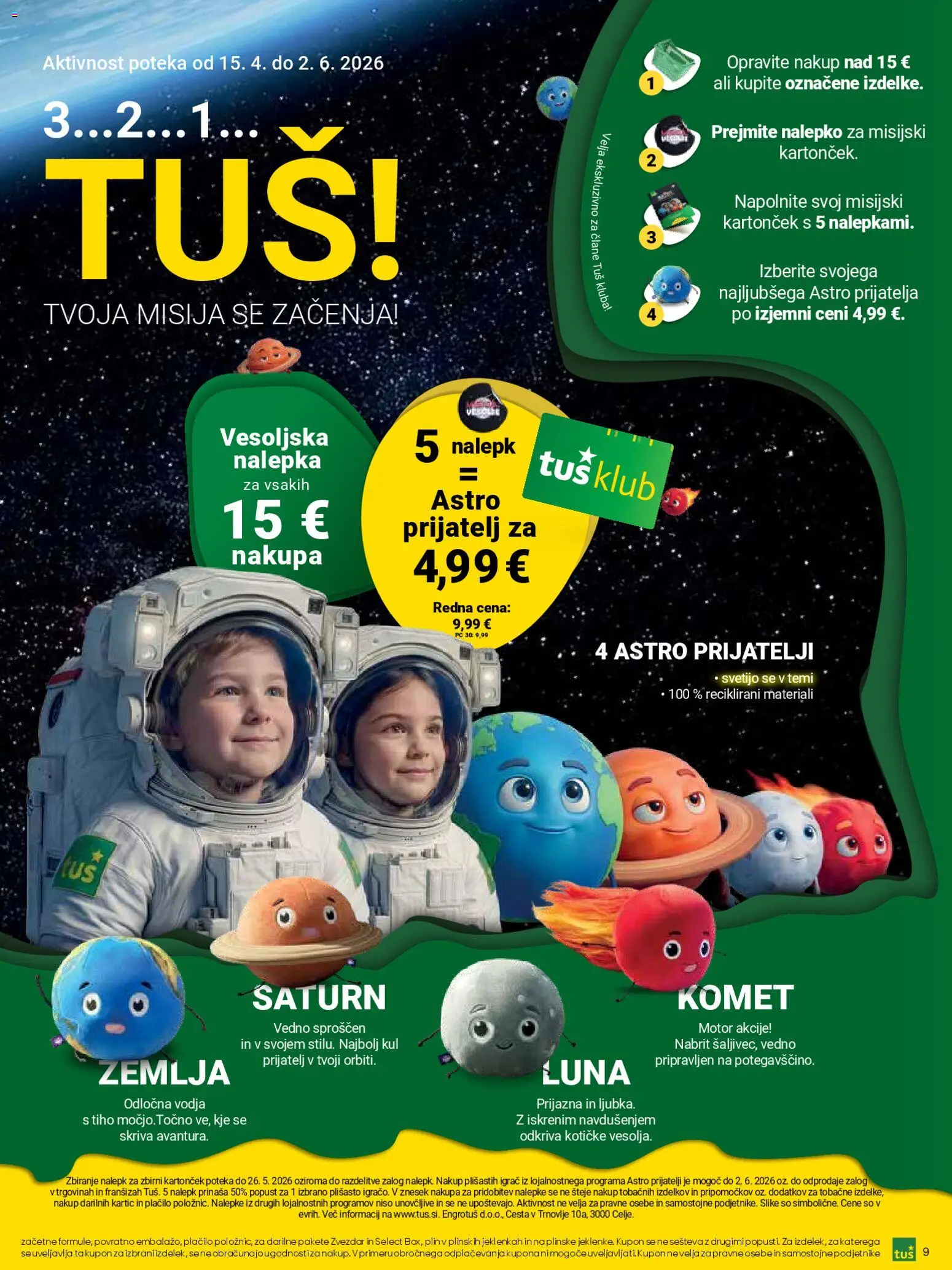 Novi Tuš katalog ponudbe – veljaven od 22.04.2026 | Stran: 9 | Izdelki: Žemlja