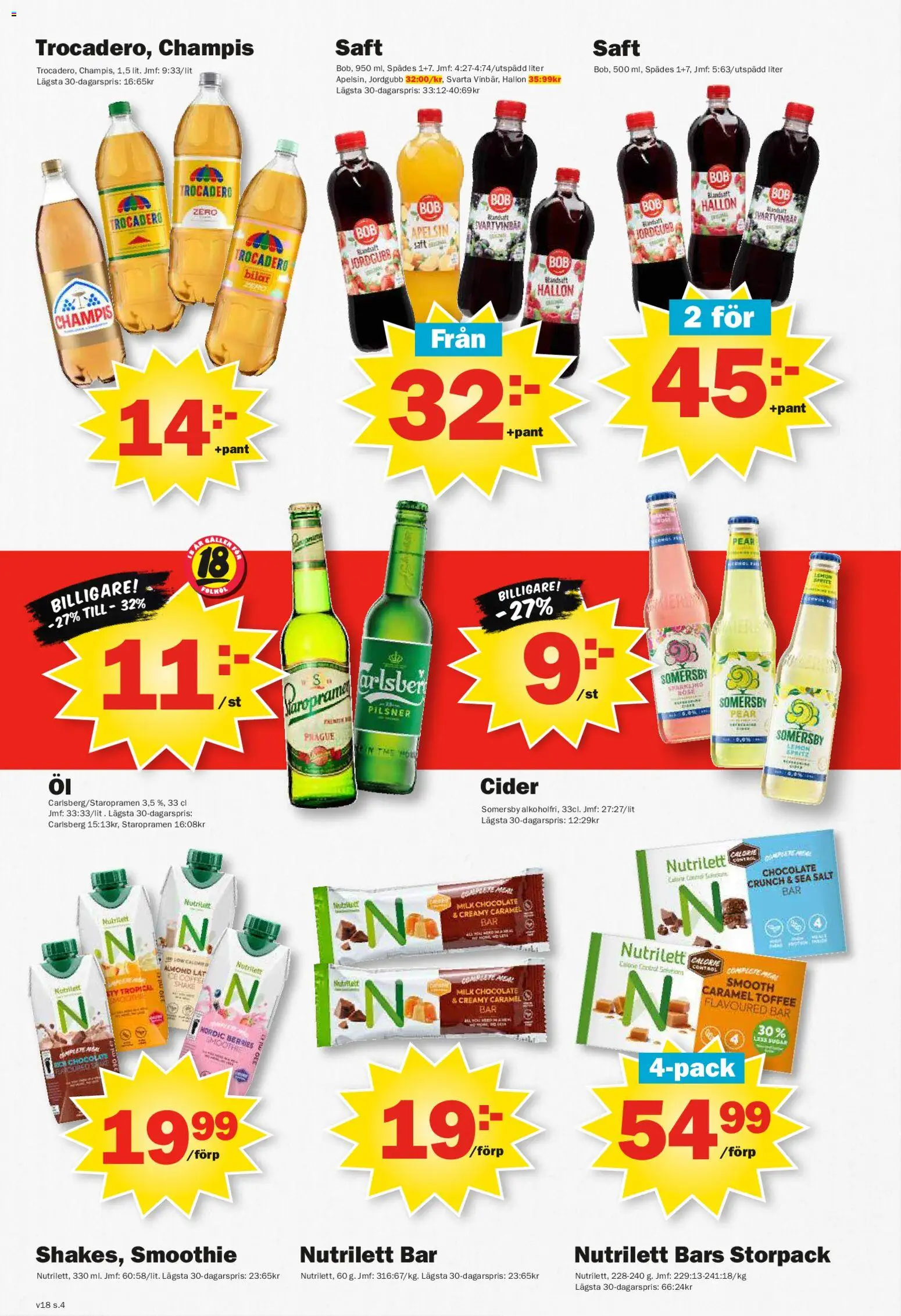 Pekås reklamblad aktuell från 27.04.2026 | Sida: 4 | Produkter: Salt, Cider, Apelsin, Hallon