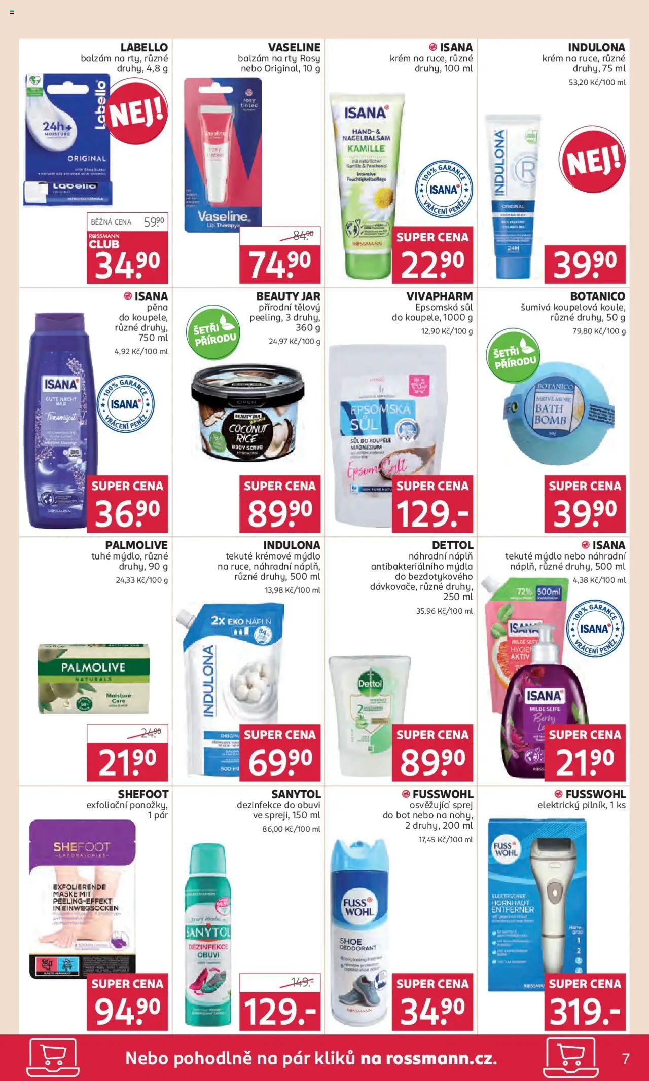 Rossmann leták od 08.10.2025 | Strana: 7 | Produkty: Mýdlo, Vaseline, File, Panthenol