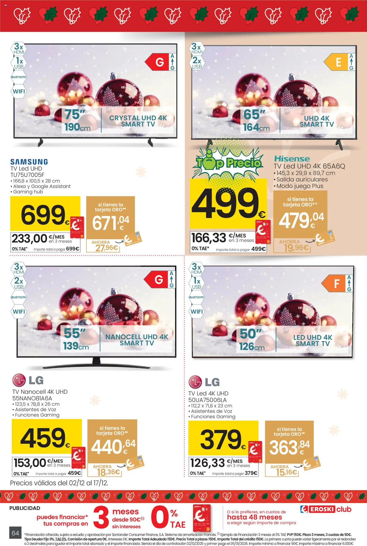 Eroski - Ofertón Navidad  │ válido desde el 27.11.2025 | Página: 64 | Productos: Auriculares