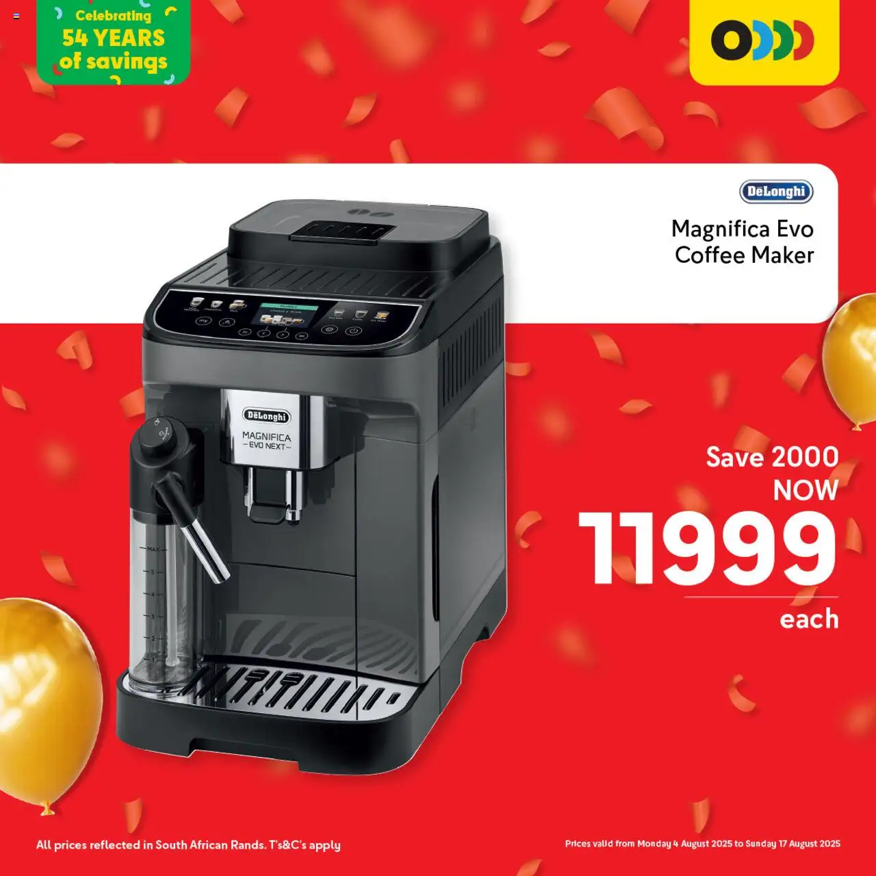 Makro Birthday Deals Kitchen │ valid from 04.08.2025 | Page: 12 | Products: Coffee maker, Coffee