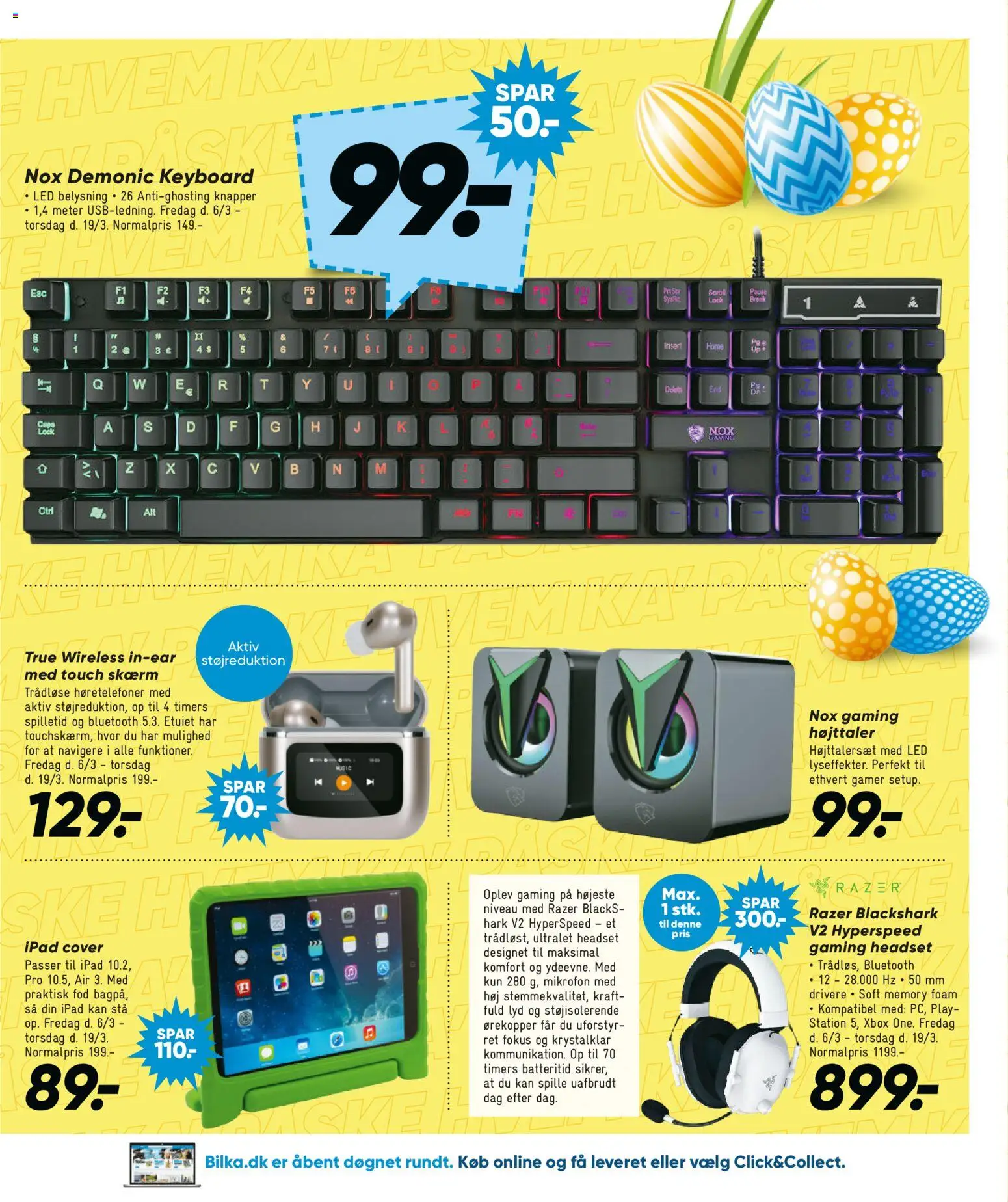 Bilka tilbudsavis – gyldig fra 06.03.2026 | Side: 40 | Produkter: Skærm, Høretelefoner, Trådløse høretelefoner, Xbox