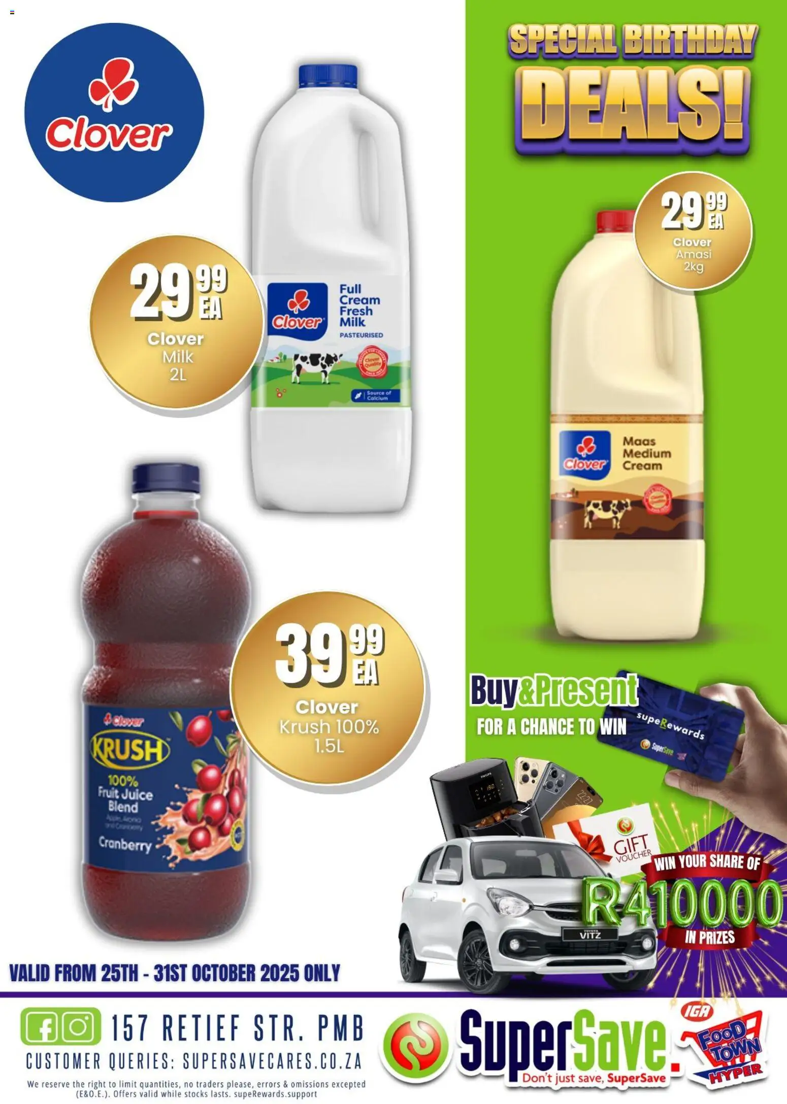 New Super Save catalogue – valid from 25.10.2025 | Page: 110 | Products: Milk, Juice, Cream, Fruit