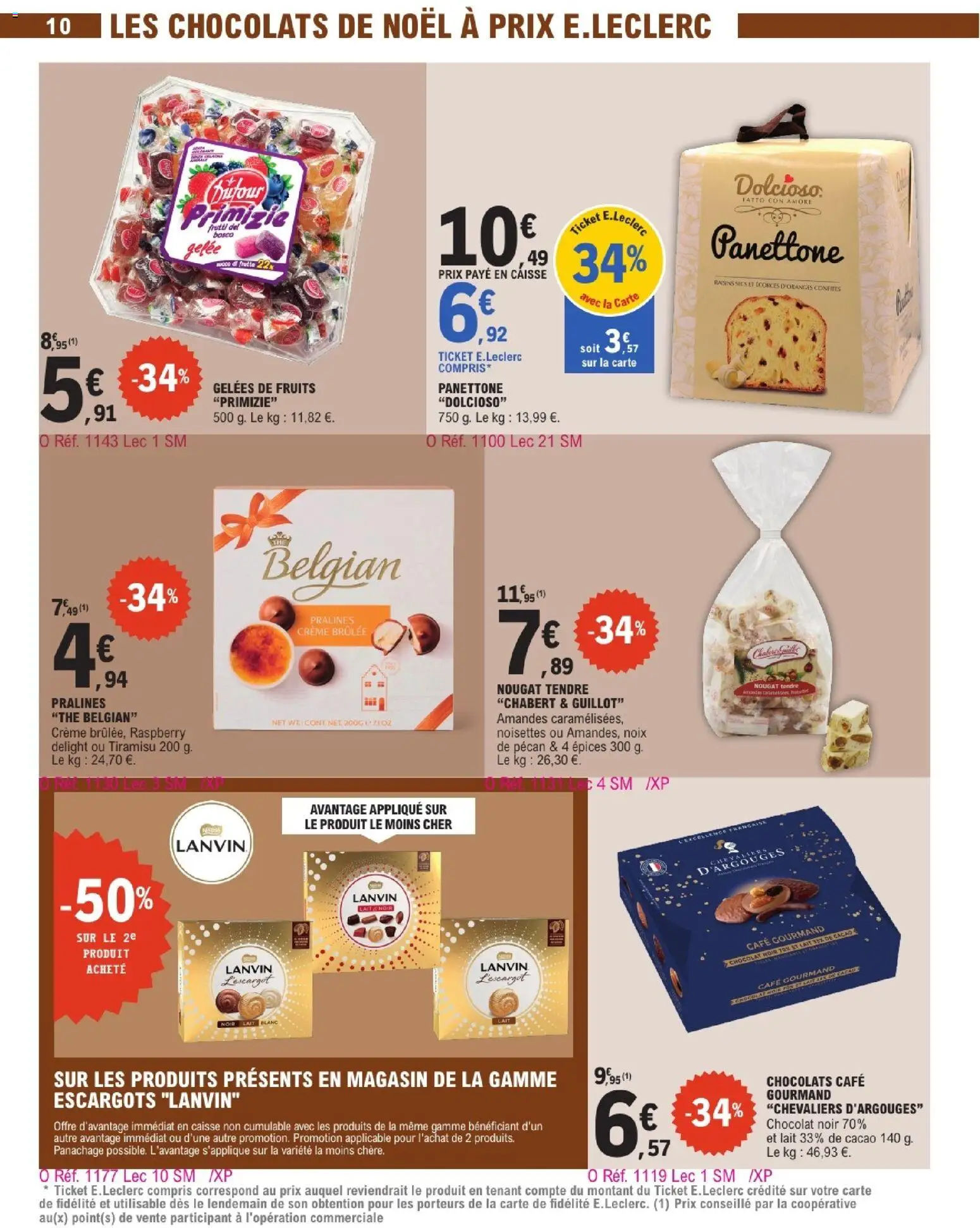 {H1} | Page: 10 | Produits: Panettone, Lait, Crème, Amandes