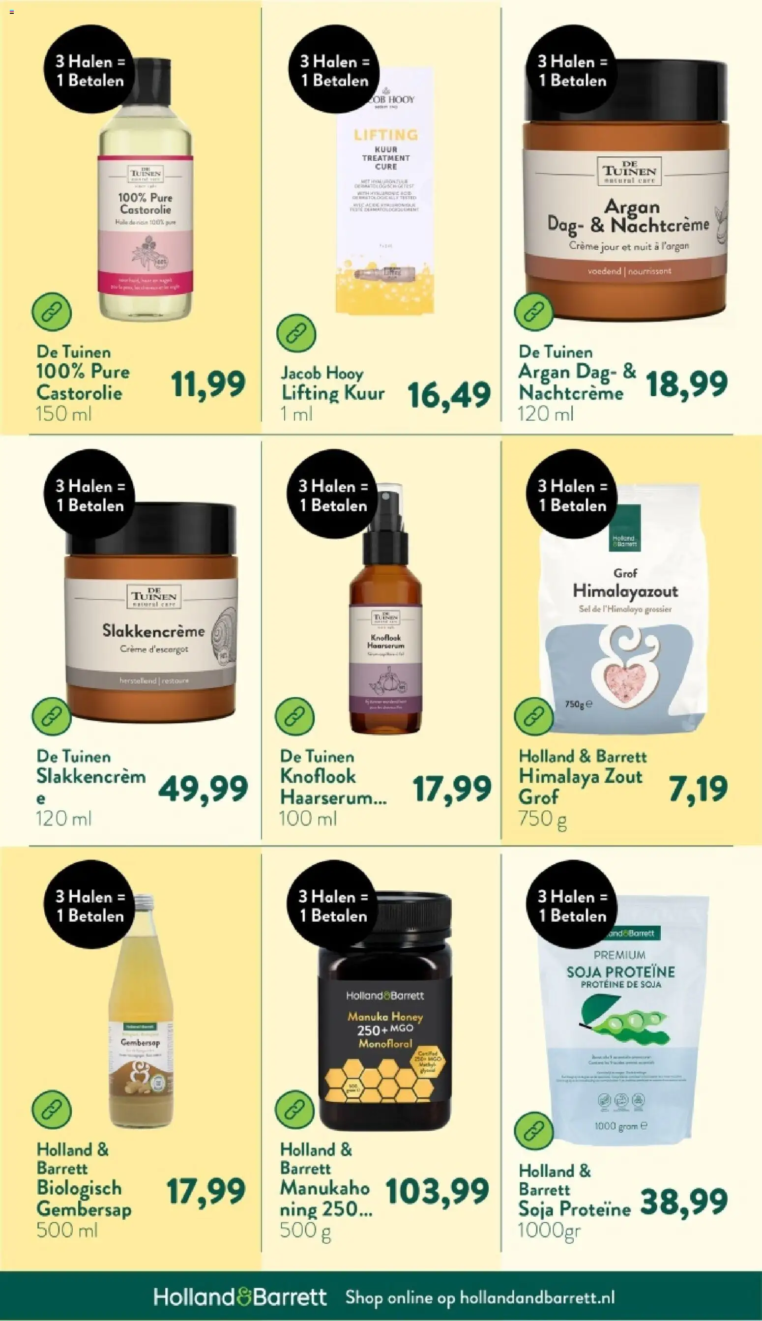 {H1} | Pagina: 3 | Producten: Knoflook, Crème