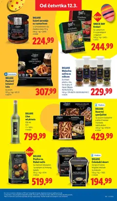 DELUXE Sušeni paradajz sa ruzmarinom, U suncokretovom ulju Oceđena masa 110 g 190 g - pregled Lidl kataloga - važi od 12.03.2026 | Strana: 43