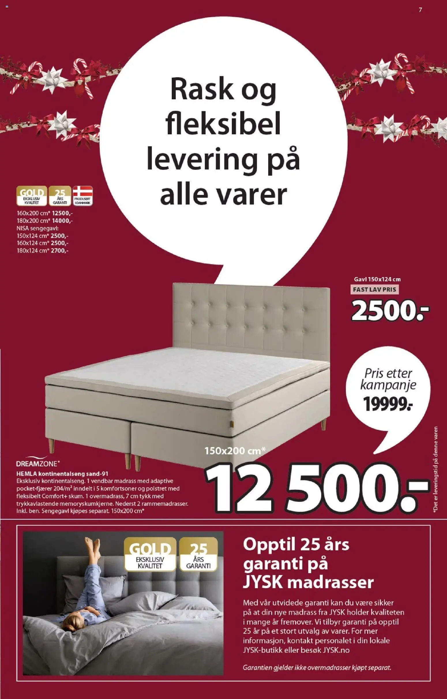 {H1} | Side: 7 | Produkter: Kontakt, Kontinentalseng, Суміш дитяча, Madrass