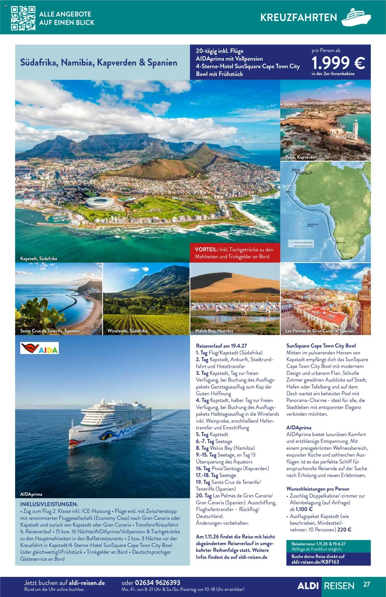 Aldi Reisen  Reisemagazin – gültig ab 01.12.2025 | Seite: 27