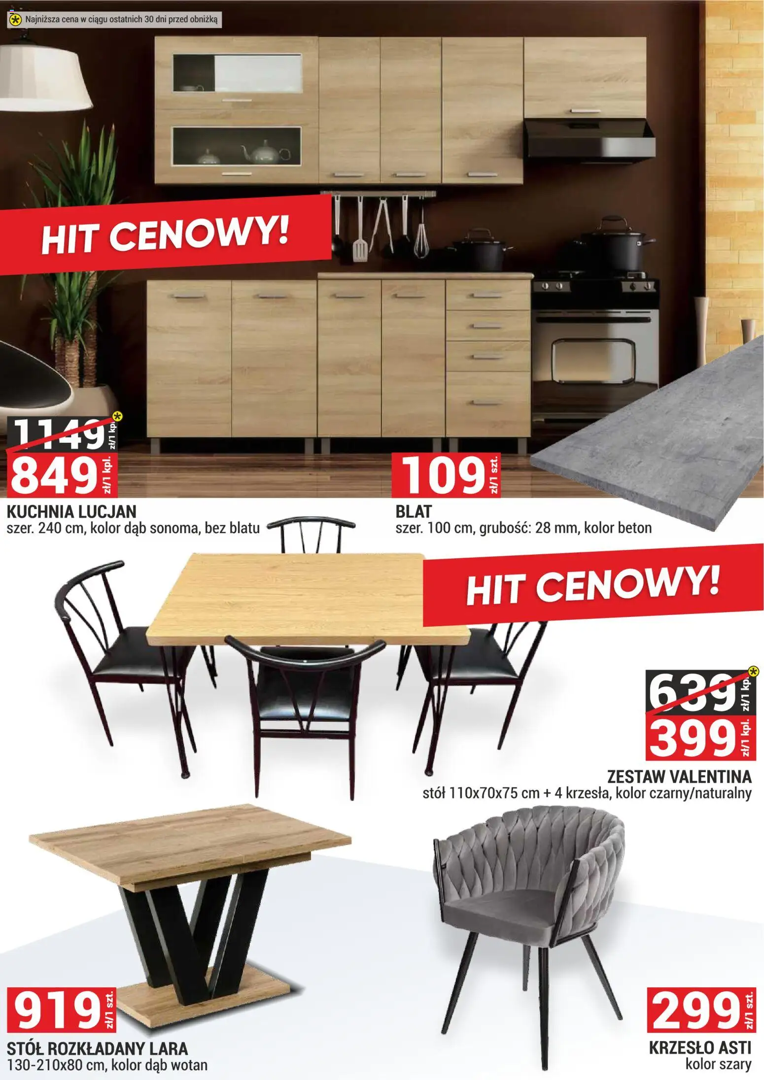 Merkury Market Gazetka - Meble, Wypoczynki, Materace od 01.11.2025 | Strona: 32 | Produkty: Stół, Krzesło