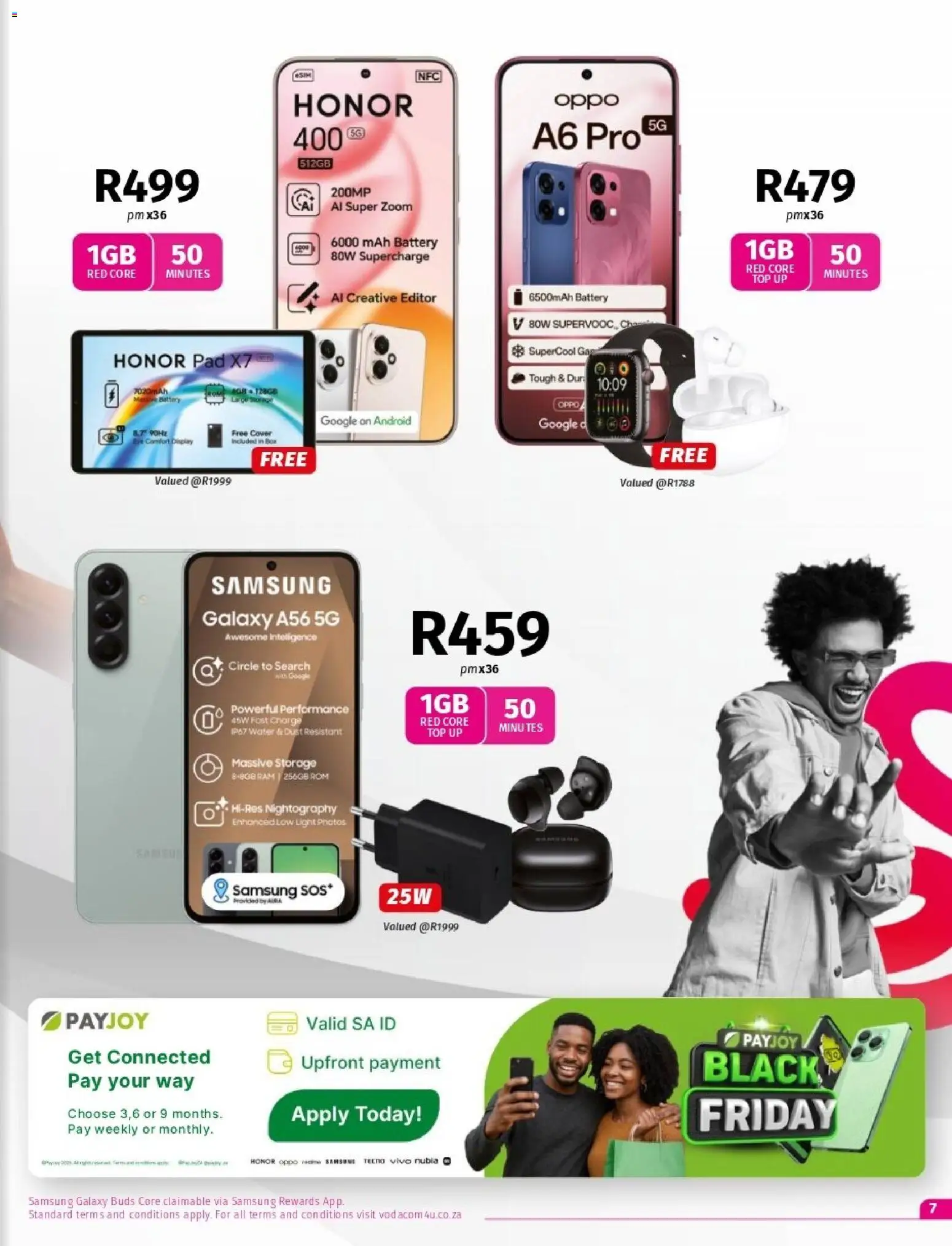 New Vodacom catalogue – valid from 07.11.2025 | Page: 7 | Products: Cover, Box, Battery, Light