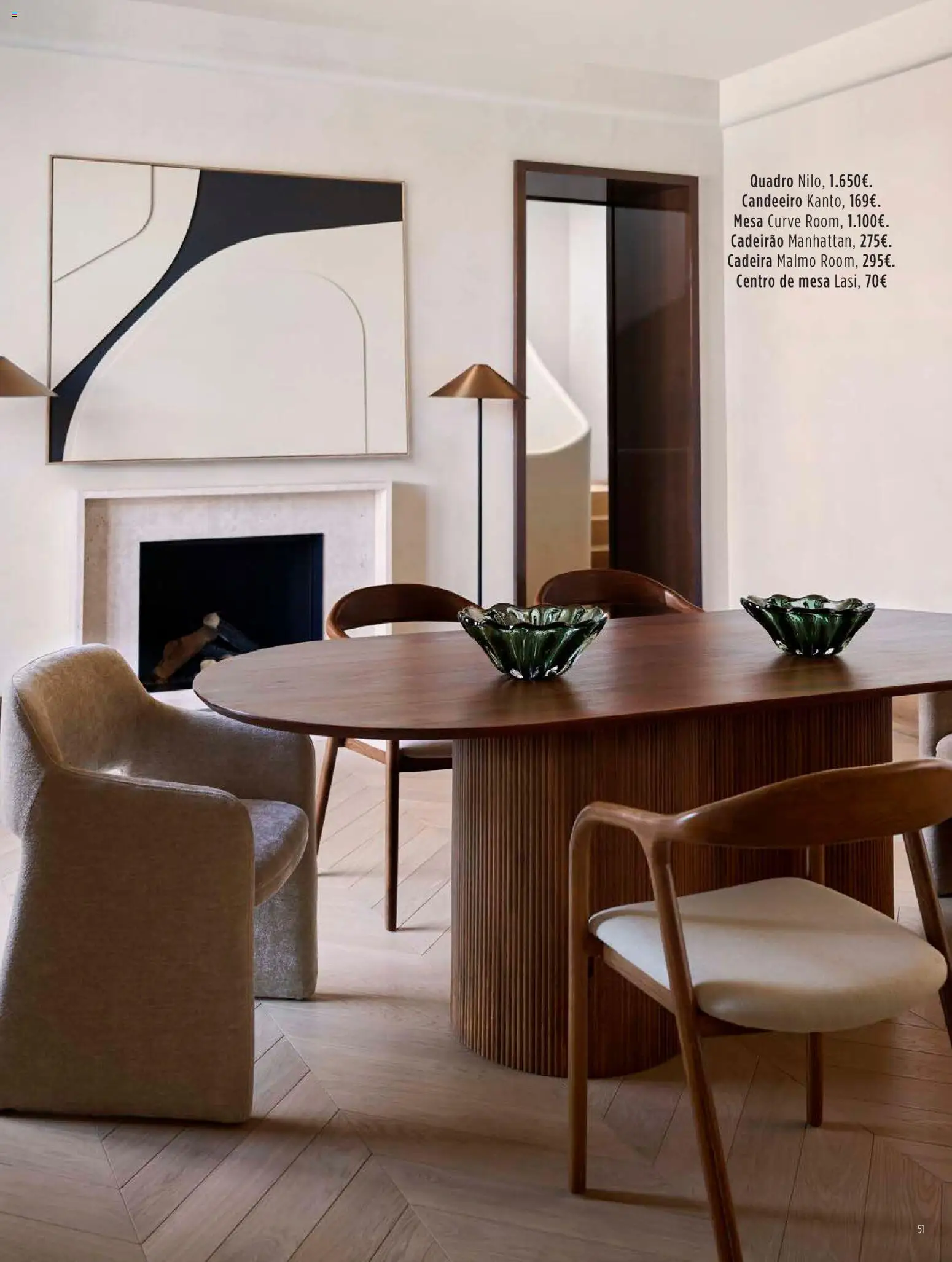 El Corte Ingles Decora │ válido de 23.10.2025 | Página: 51 | Produtos: Candeeiro, Quadro, Mesa, Cadeira